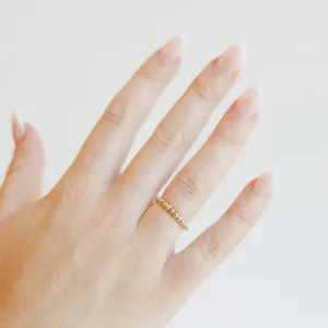 Ella Gold Beaded Ring