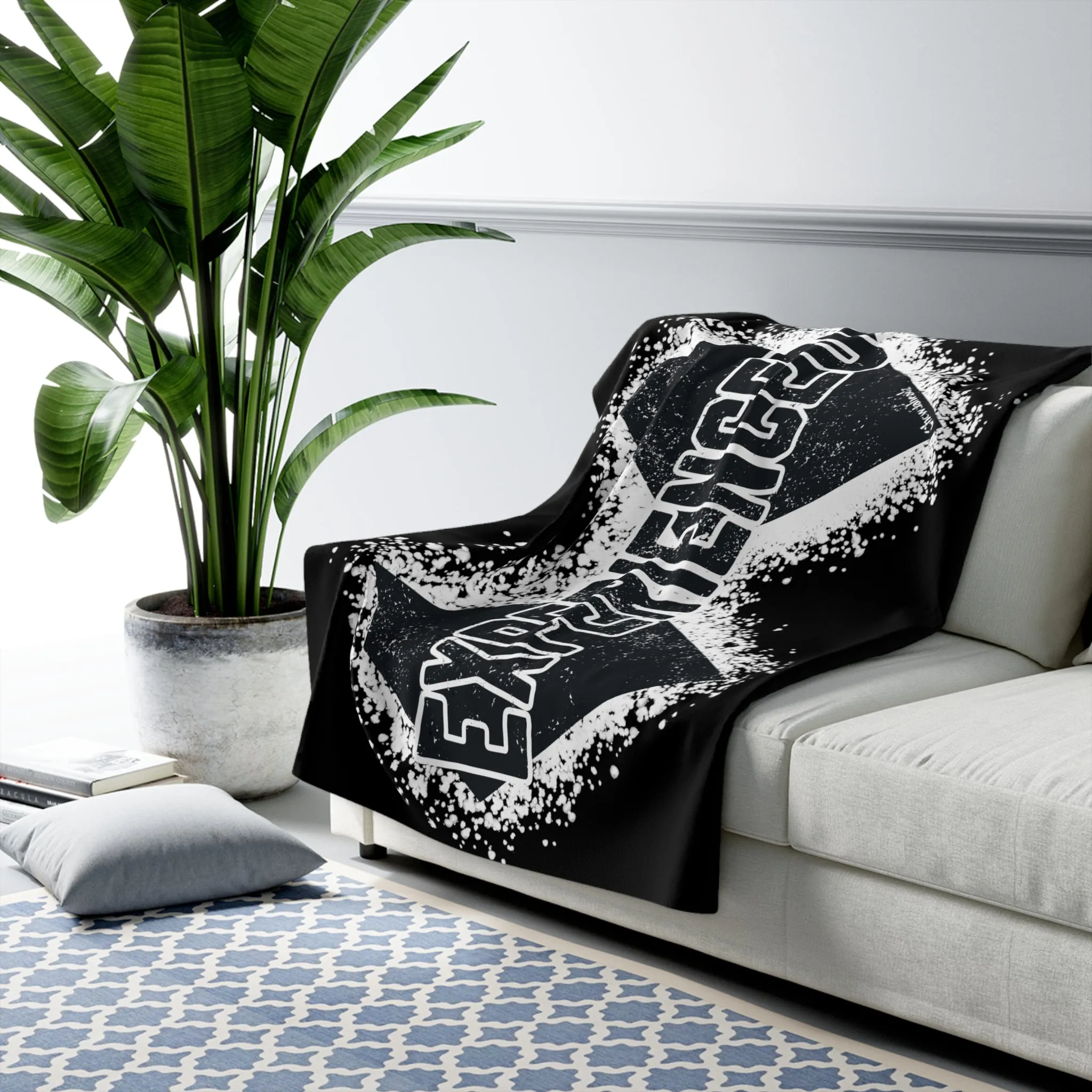 Experienced Double Black Diamond Sherpa Fleece Blanket
