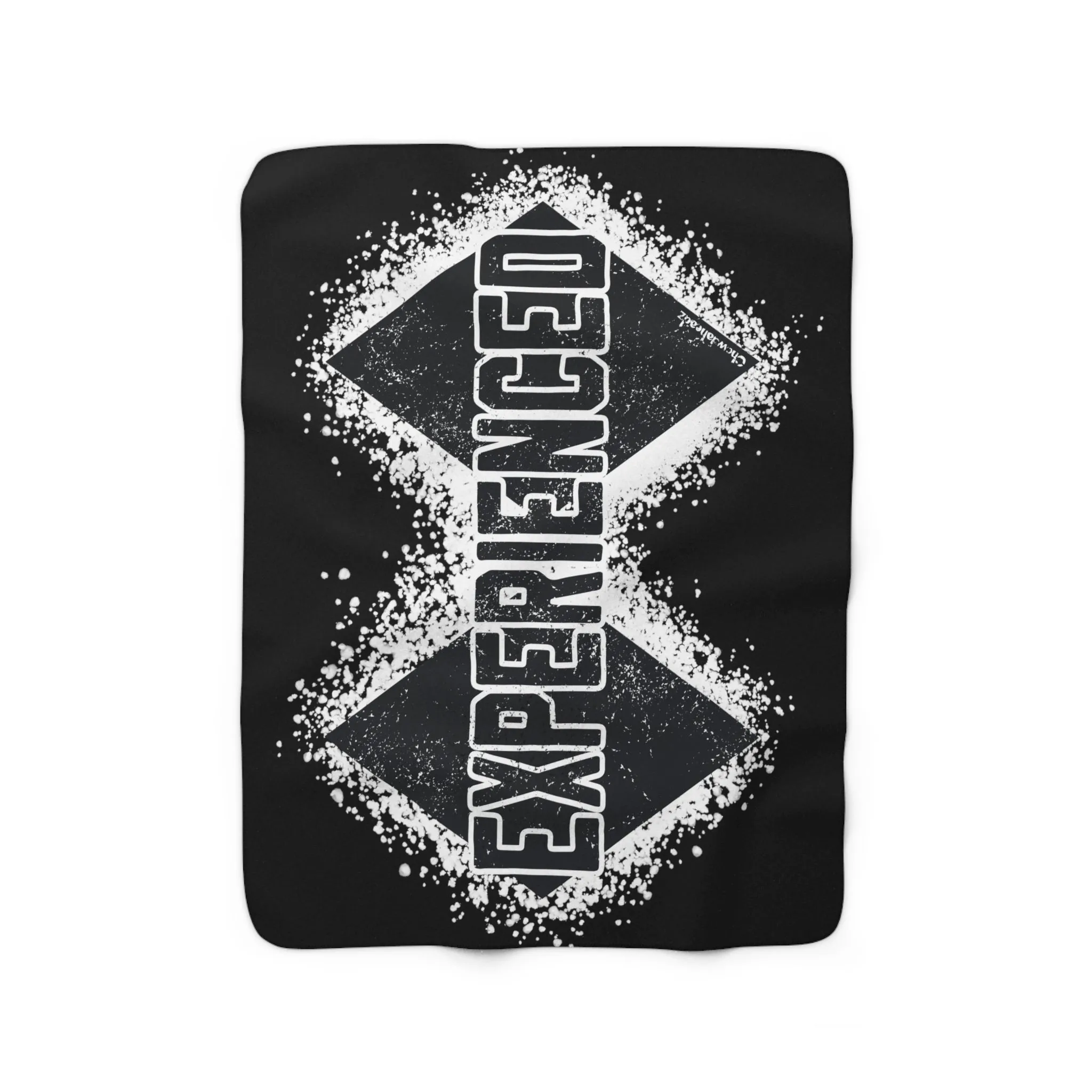 Experienced Double Black Diamond Sherpa Fleece Blanket
