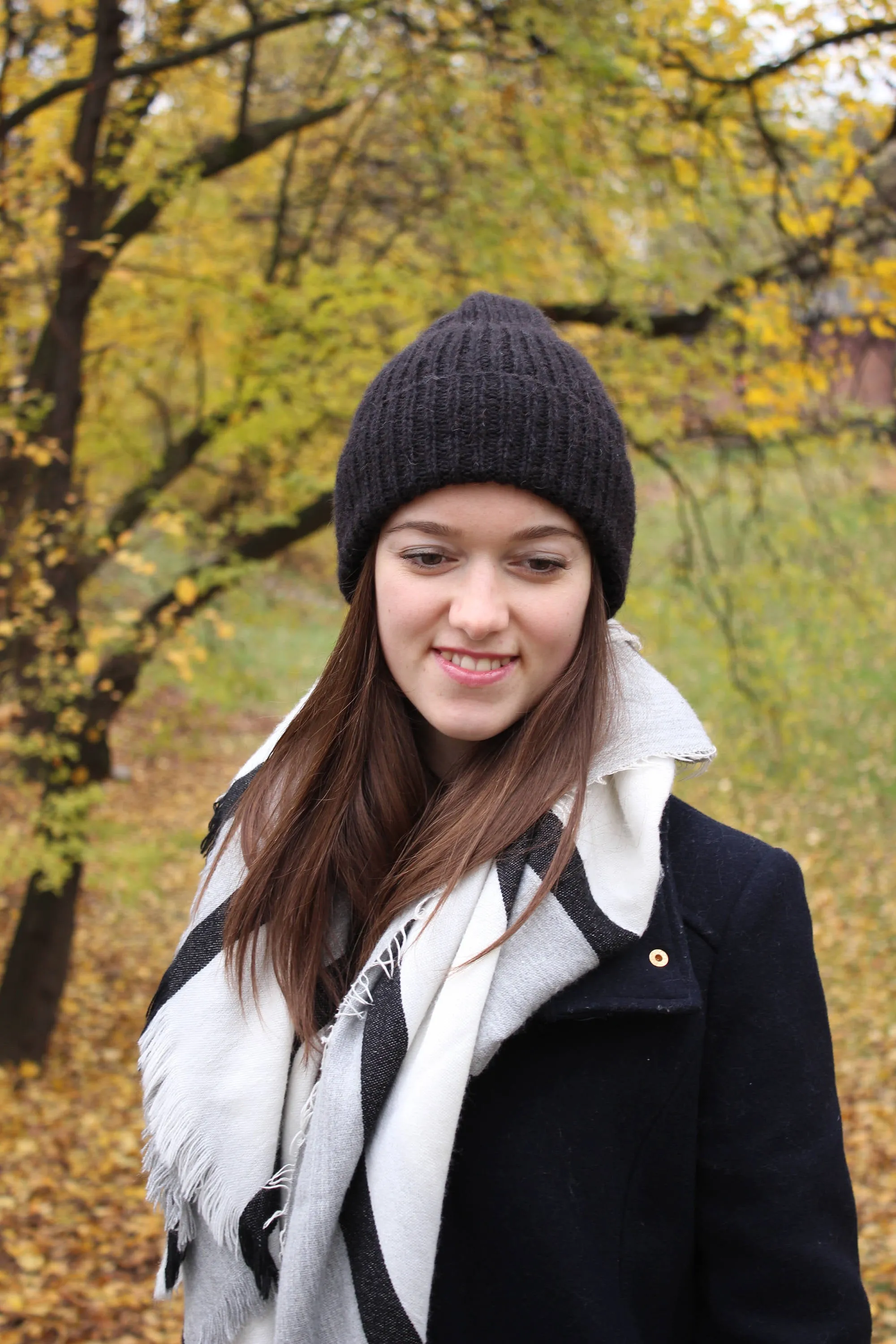 Extra Soft Alpaca Wool Rib Knit Beanie Hat