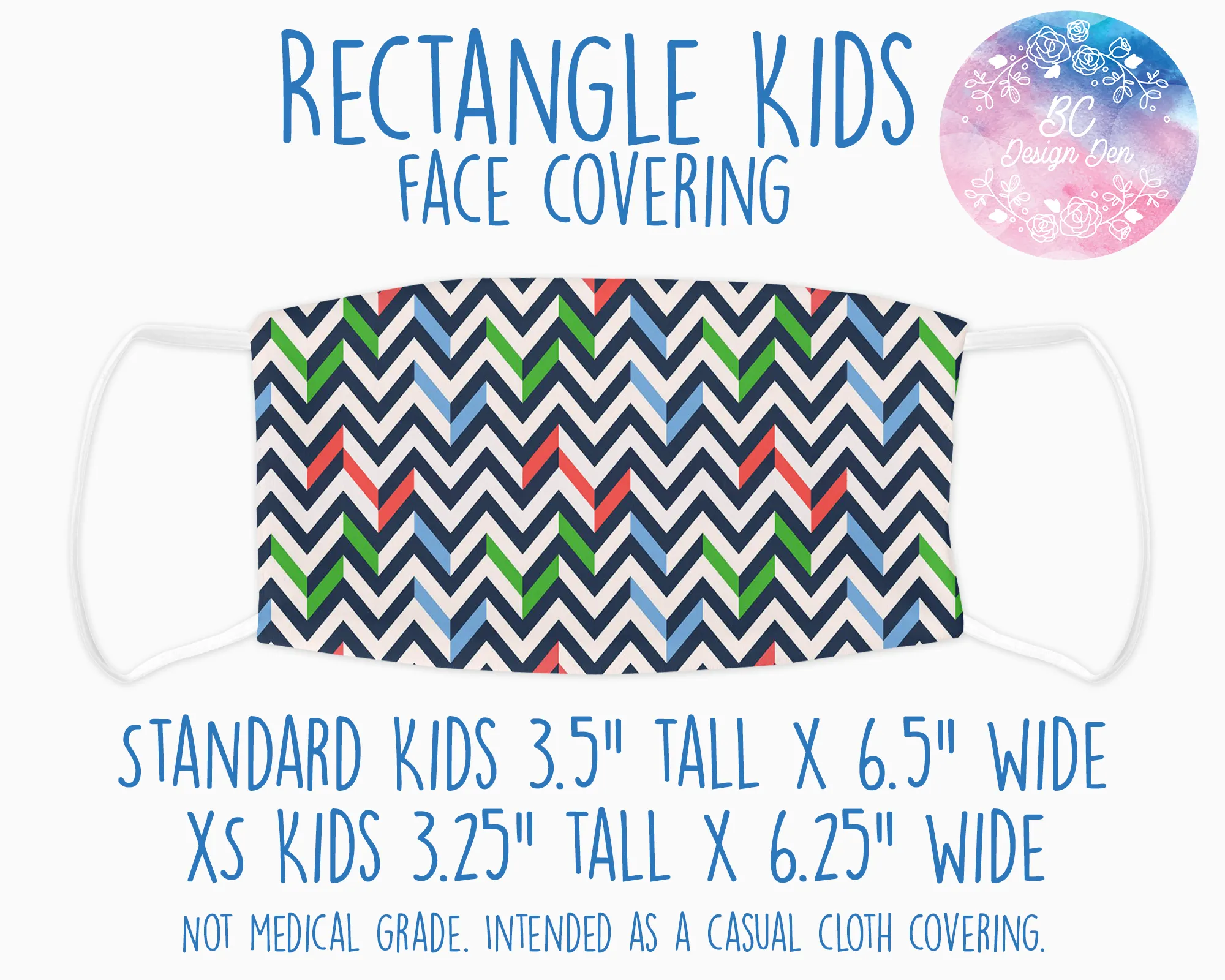 Face Covering Chevron Retro