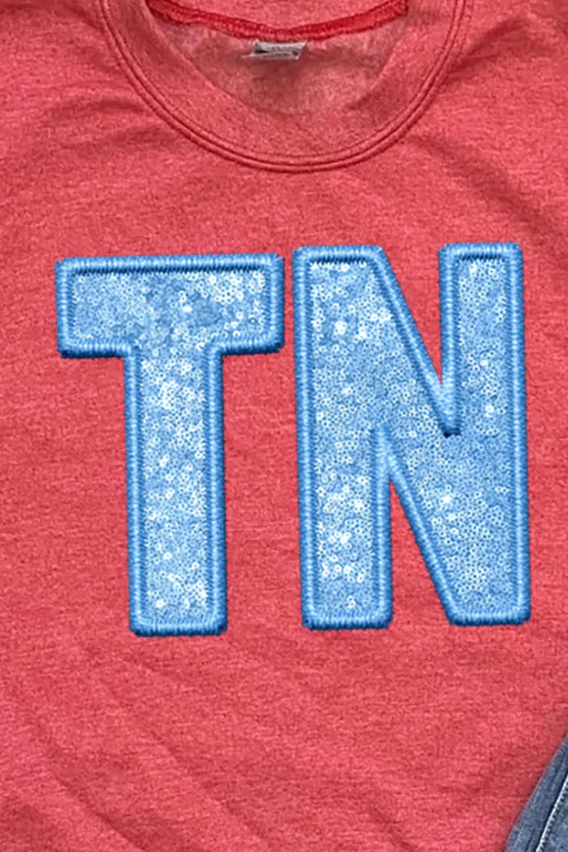 Faux Sequin Blue TN Transfer Unisex NuBlend Crew Sweatshirt
