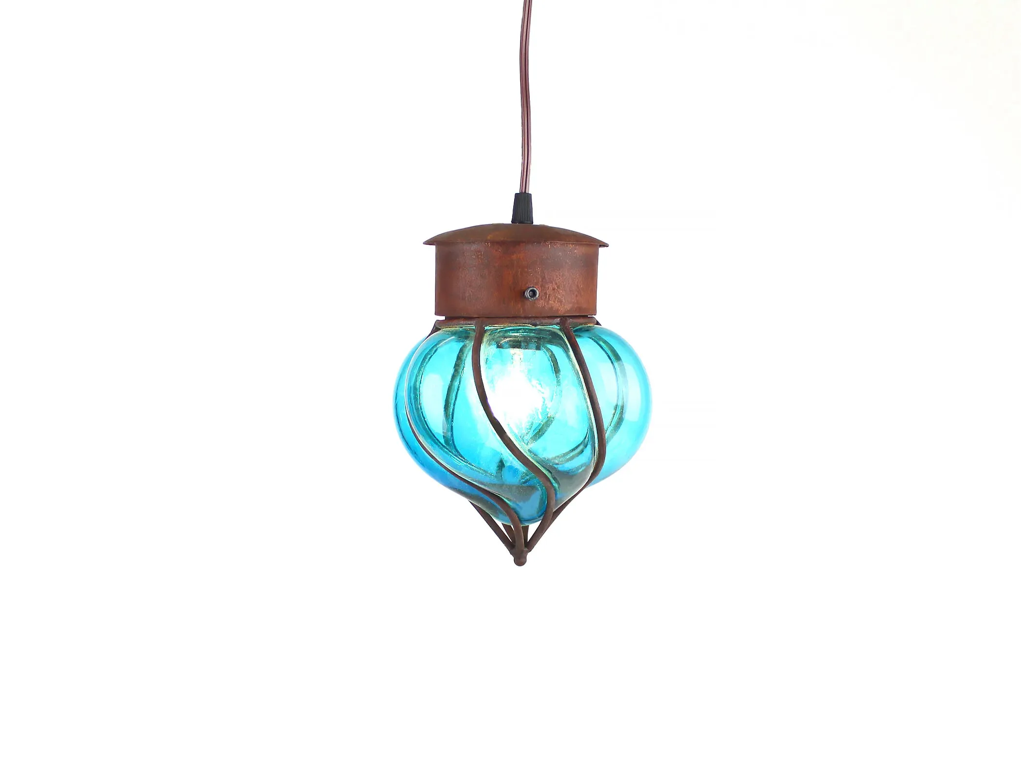 Flama Pendant Light, Mini | Aqua