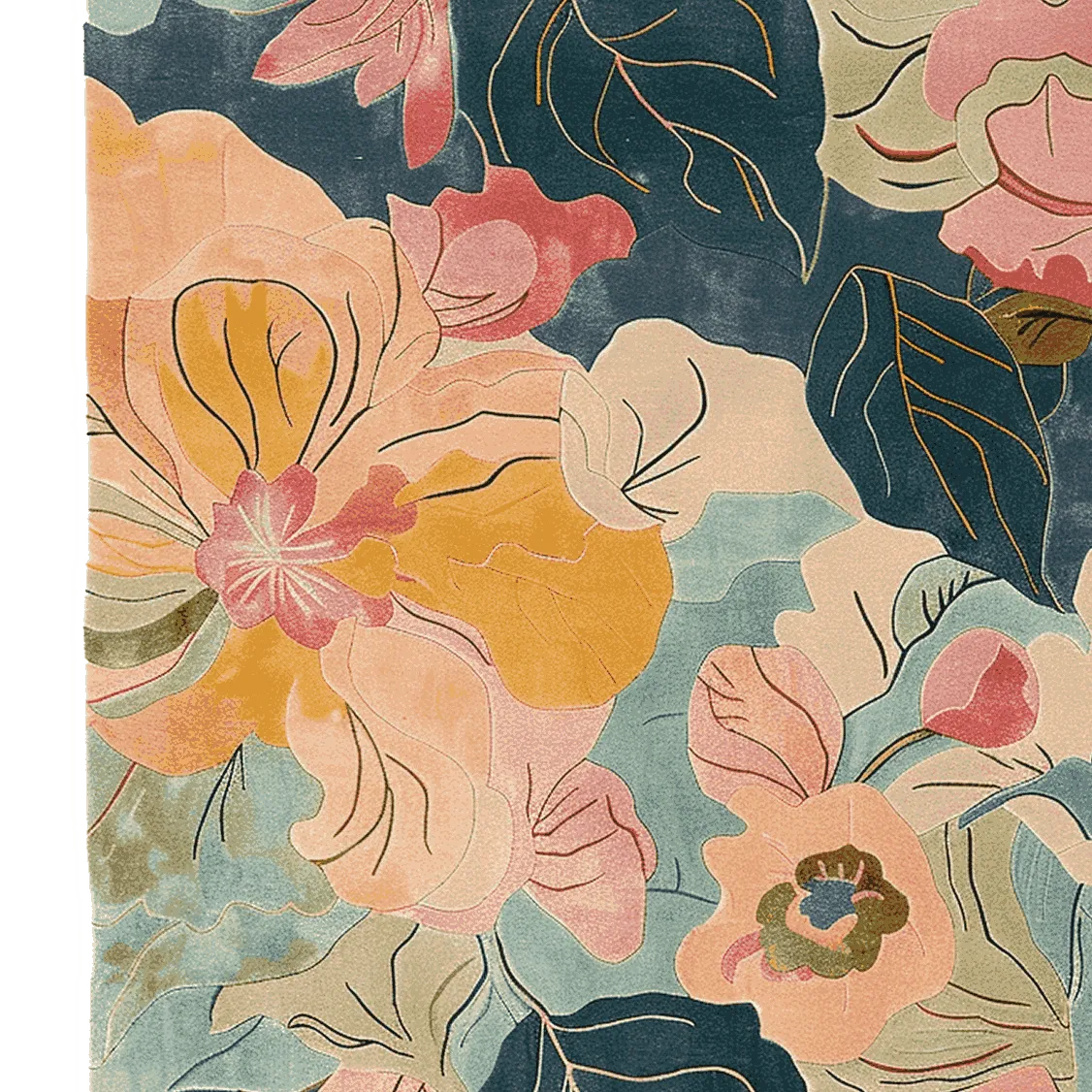 Floral Rhapsody Hand Tufted Rug