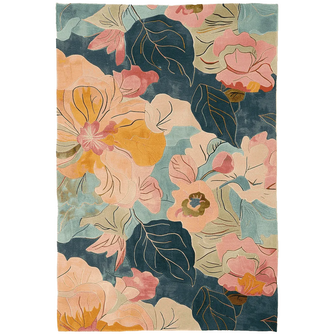 Floral Rhapsody Hand Tufted Rug