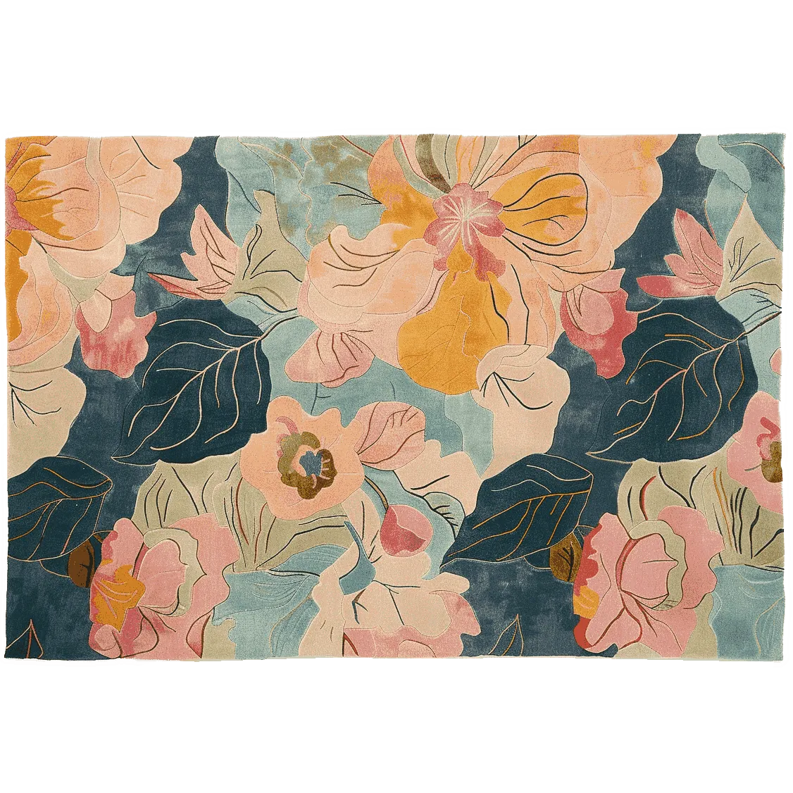 Floral Rhapsody Hand Tufted Rug