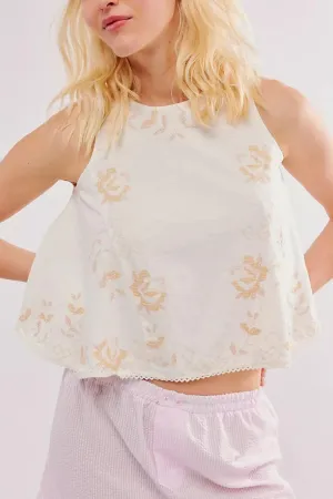 Free People: Fun and Flirty Embroidered Top