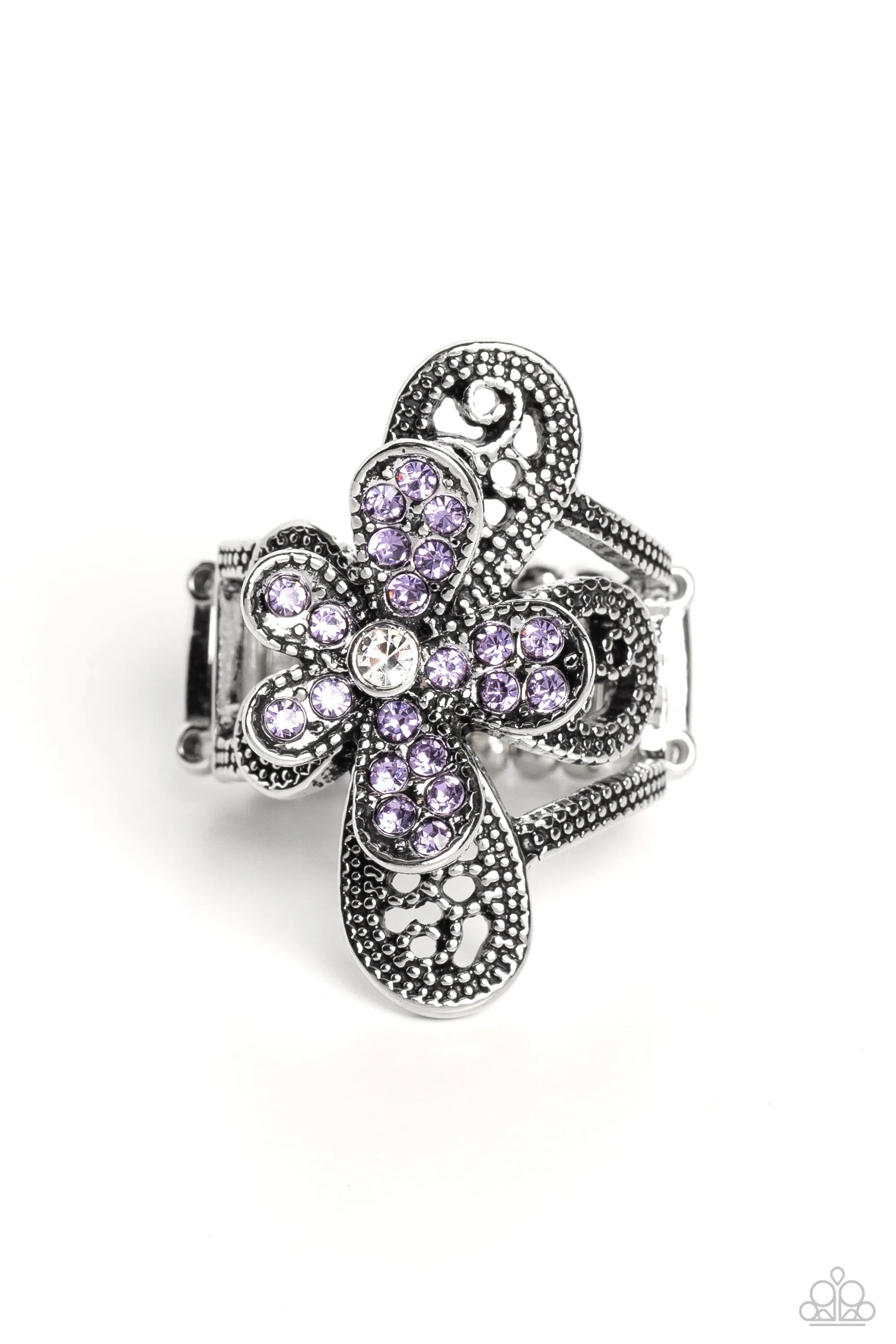 Garden Escapade - Purple Rings - Paparazzi Accessories