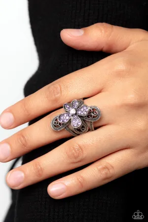Garden Escapade - Purple Rings - Paparazzi Accessories
