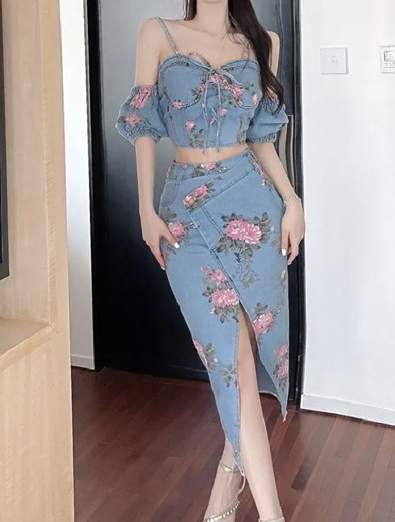 Garden Party Denim Set
