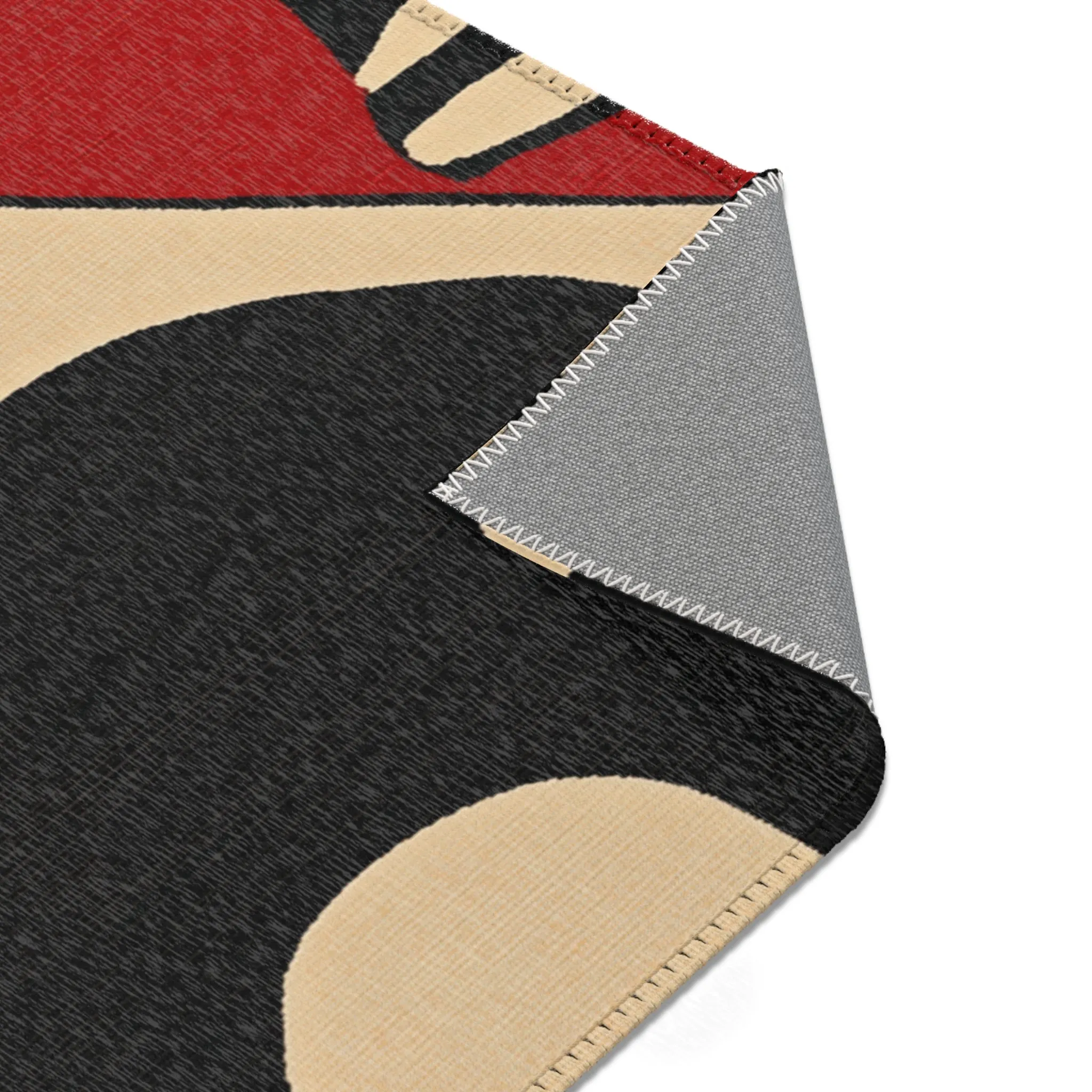 Geometric Sunburst Accent Rug