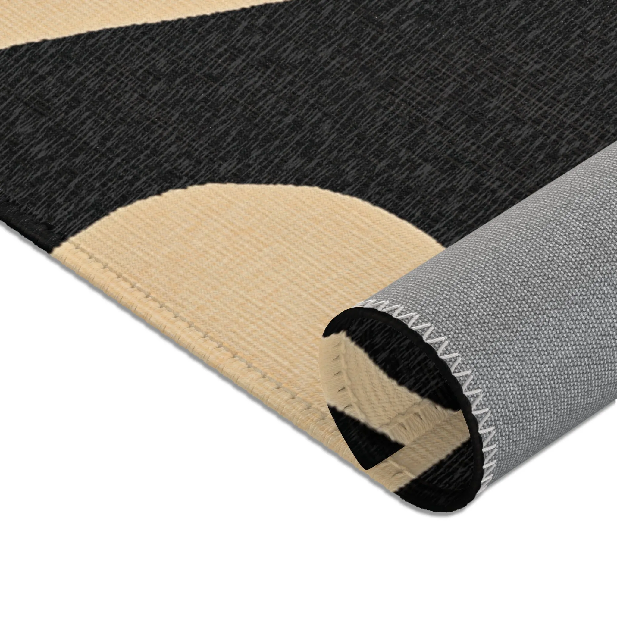 Geometric Sunburst Accent Rug