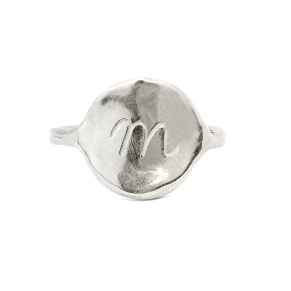 Georgia Initial Ring | Silver