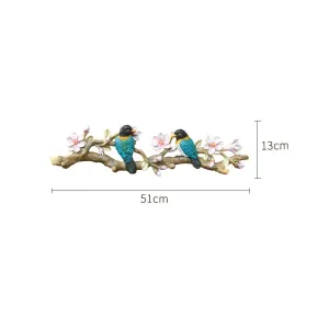 GLJJQMY American Decorative Bird Hook Wall Hanging Creative Door Wall Hanger Art Retro Wall Entrance Coat Hook Wall Hook (Color : Magnolia Flower)