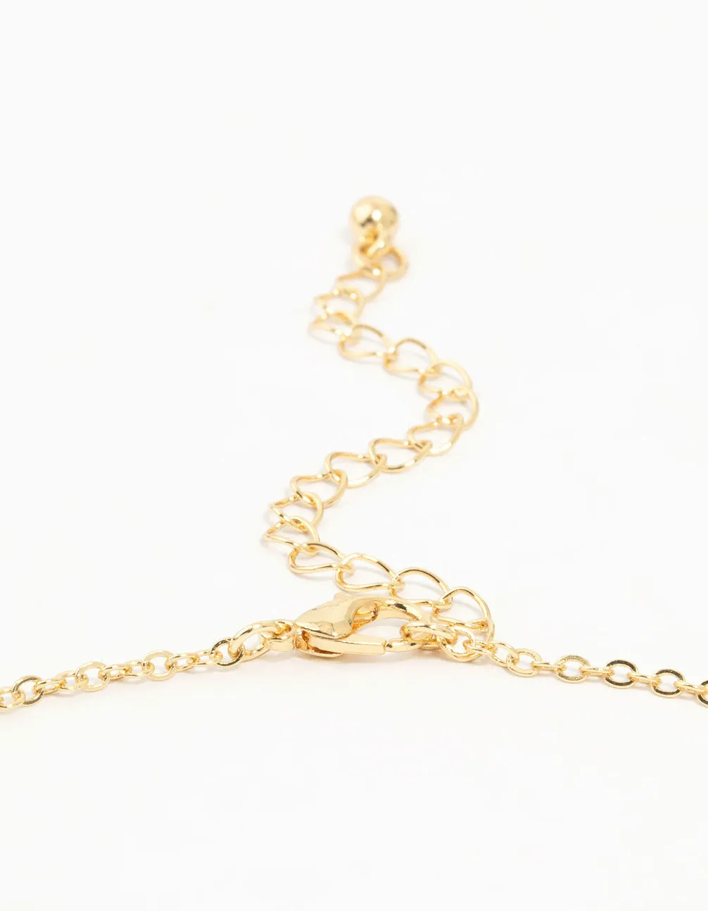 Gold Plated Emerald Flower Pendant Necklace
