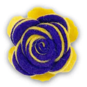 Gold/Purple Twist Beau Fleur Boutonniere