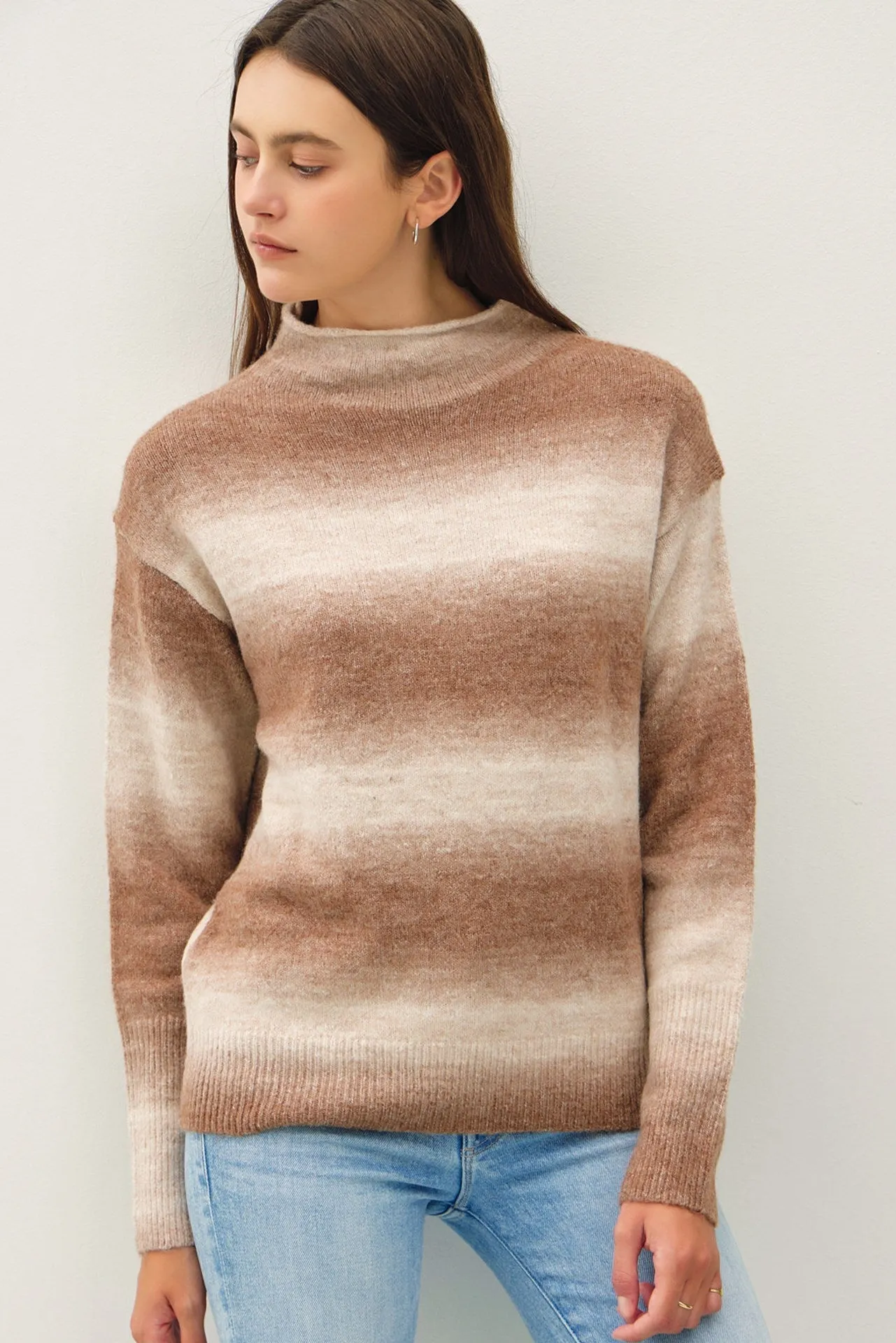 Gradient Wool Blend Sweater