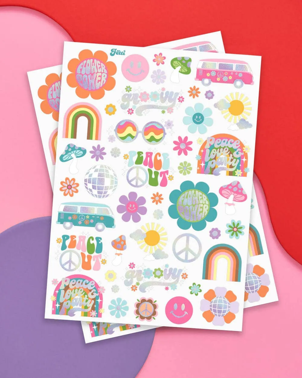 Groovy Birthday Temporary Tattoos