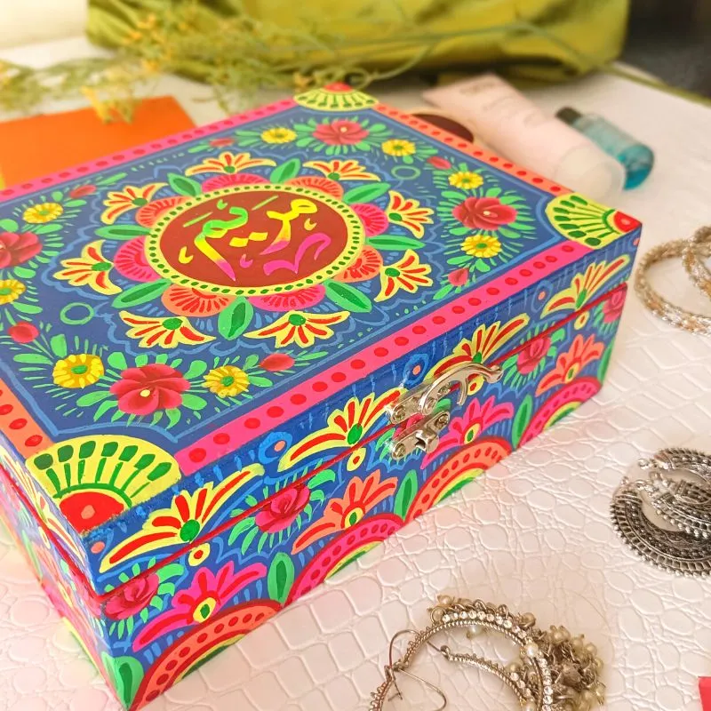 Hand Painted Artistic Makeup Box