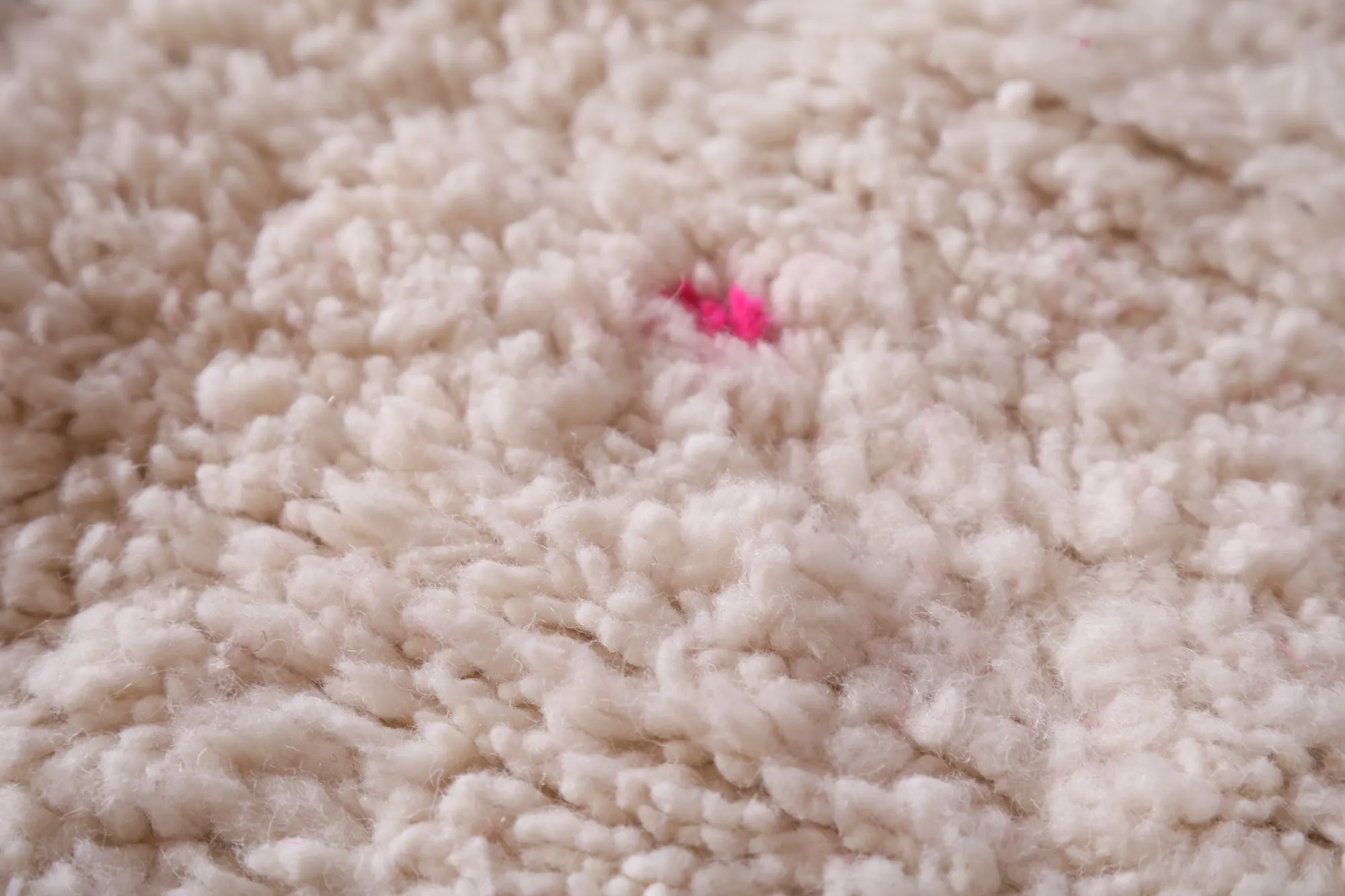 Handmade custom Moroccan rug - Wool Dotted berber carpet