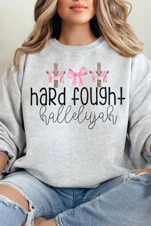 Hard Fought Hallelujah Unisex NuBlend Crew Sweatshirt