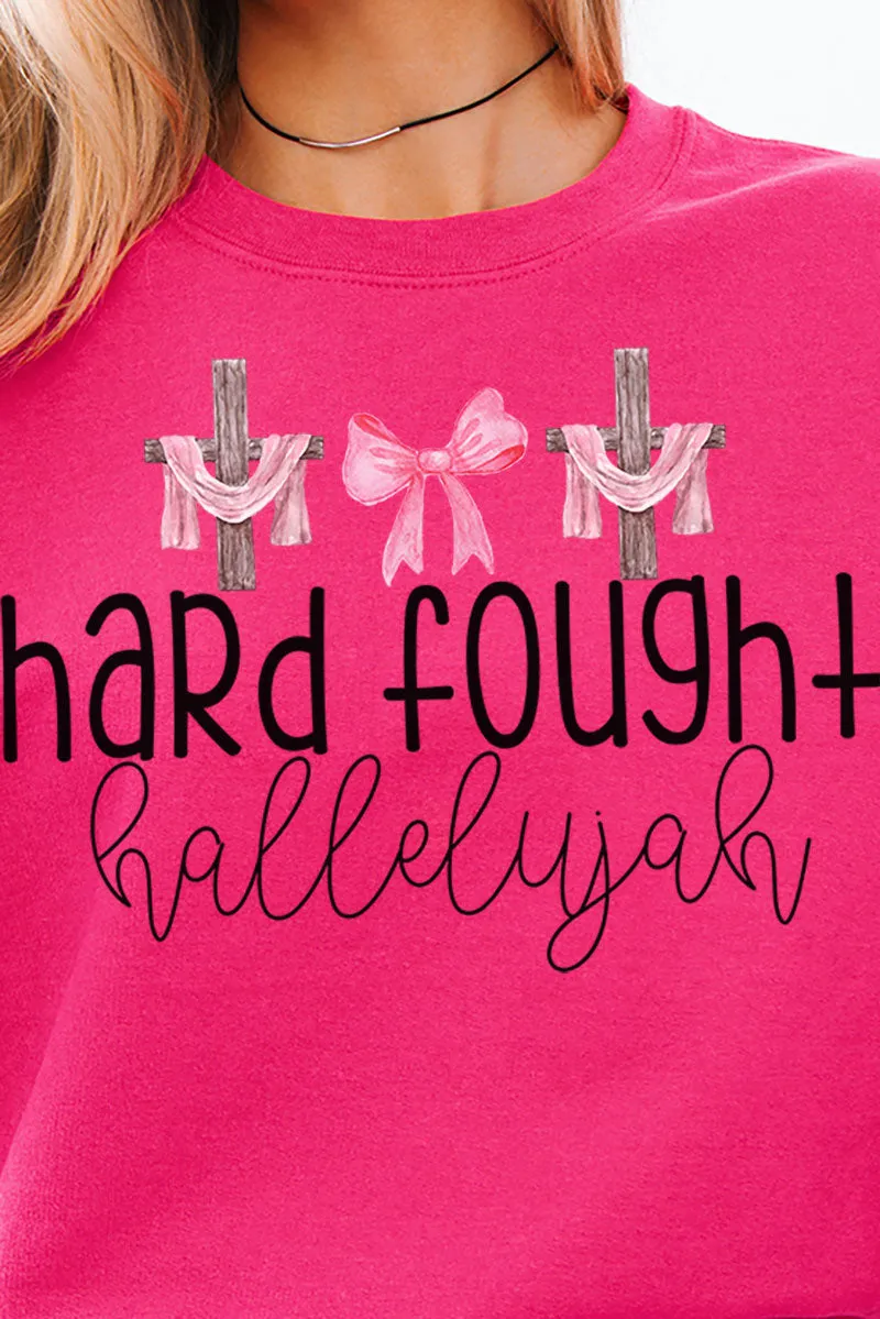 Hard Fought Hallelujah Unisex NuBlend Crew Sweatshirt