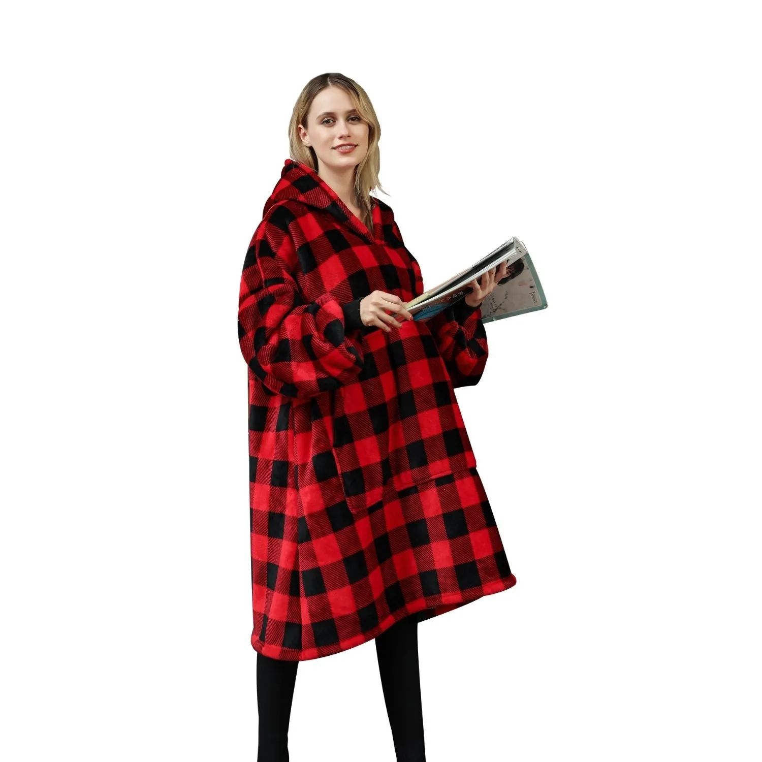 Hoodie Blanket Adult Small Lattice GO-HB-130-AYS