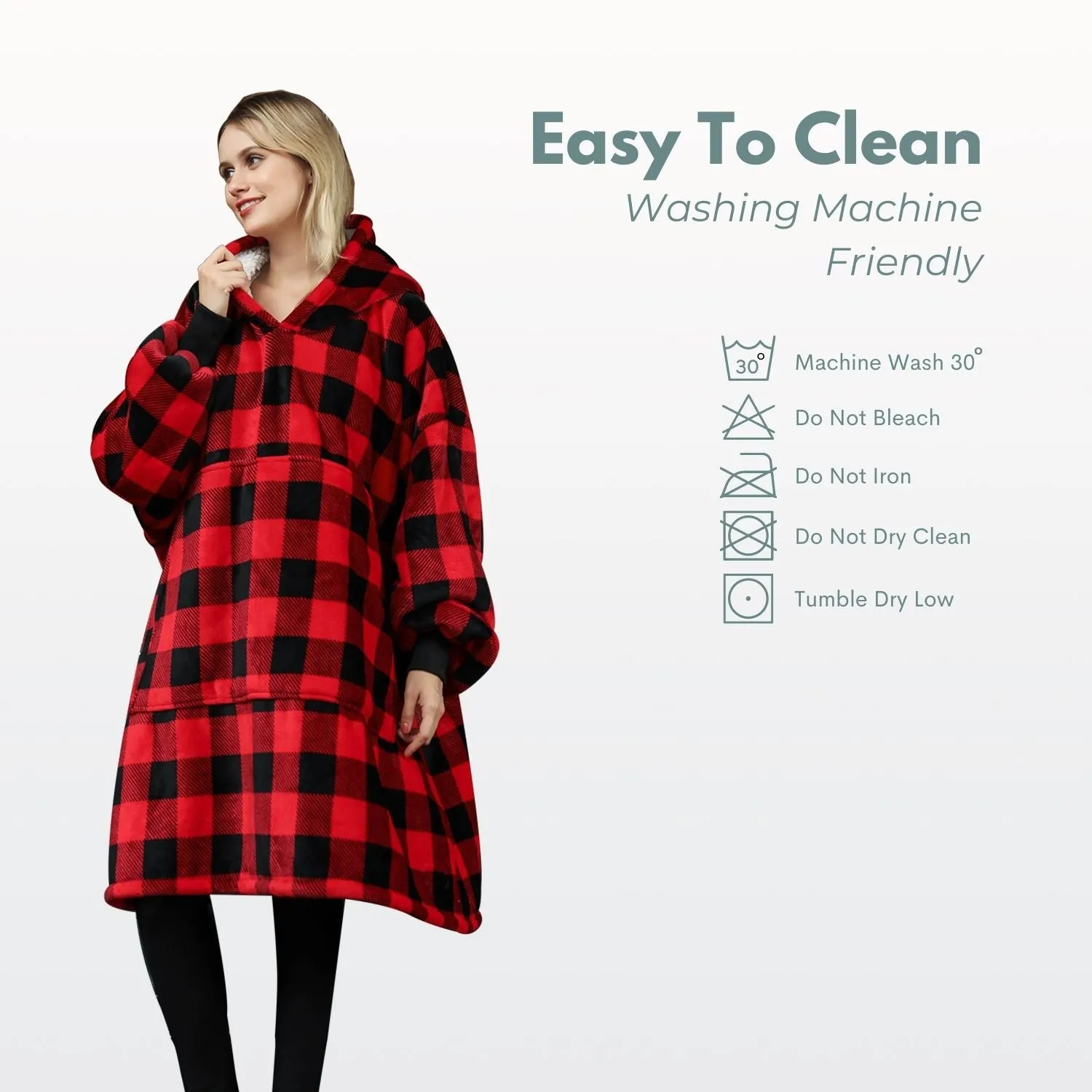 Hoodie Blanket Adult Small Lattice GO-HB-130-AYS