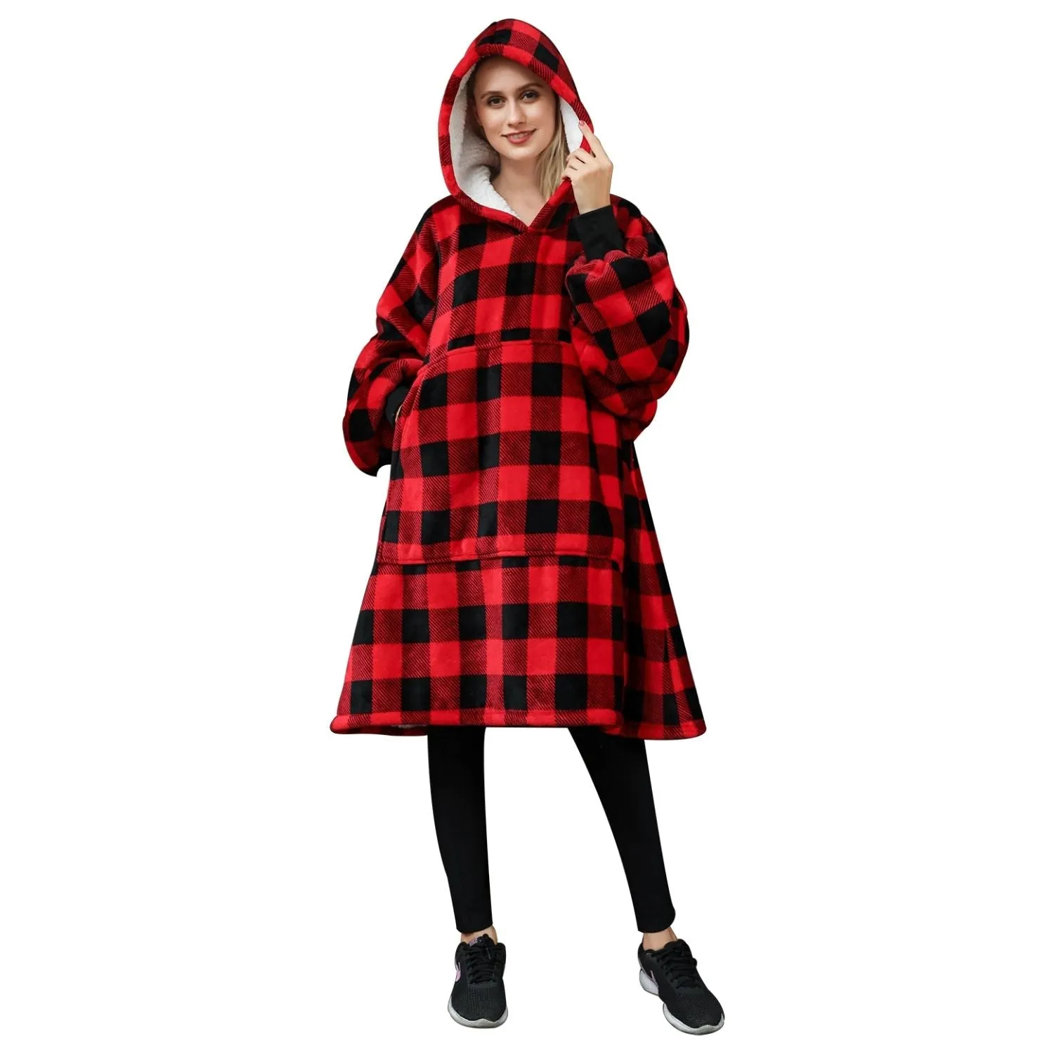 Hoodie Blanket Adult Small Lattice GO-HB-130-AYS