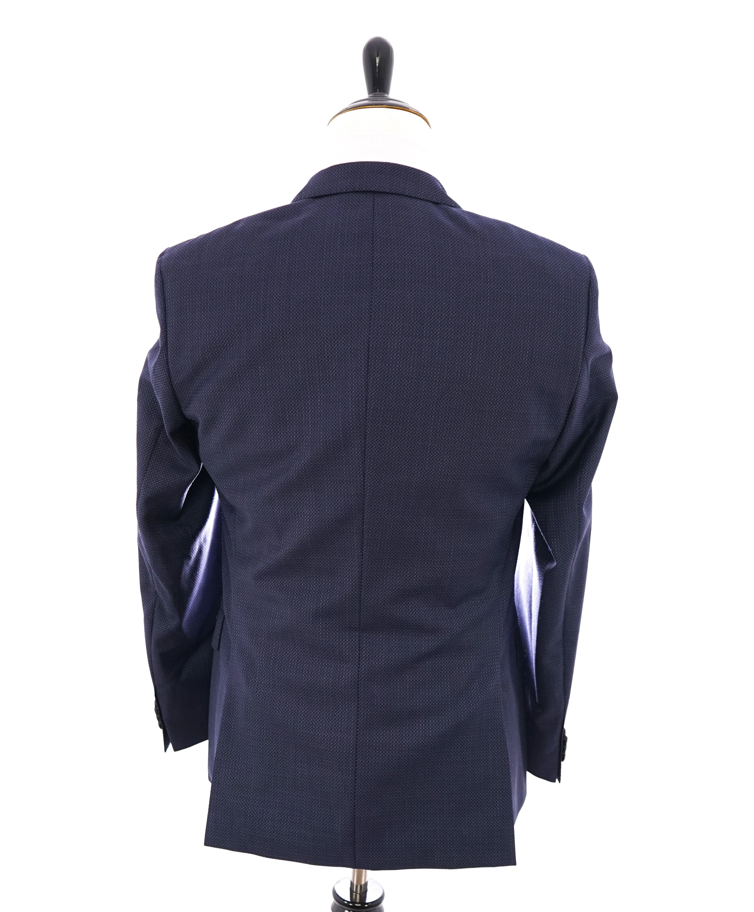 HUGO BOSS - “Hutch3” Geometric Weave Bold Blue Blazer - 38R