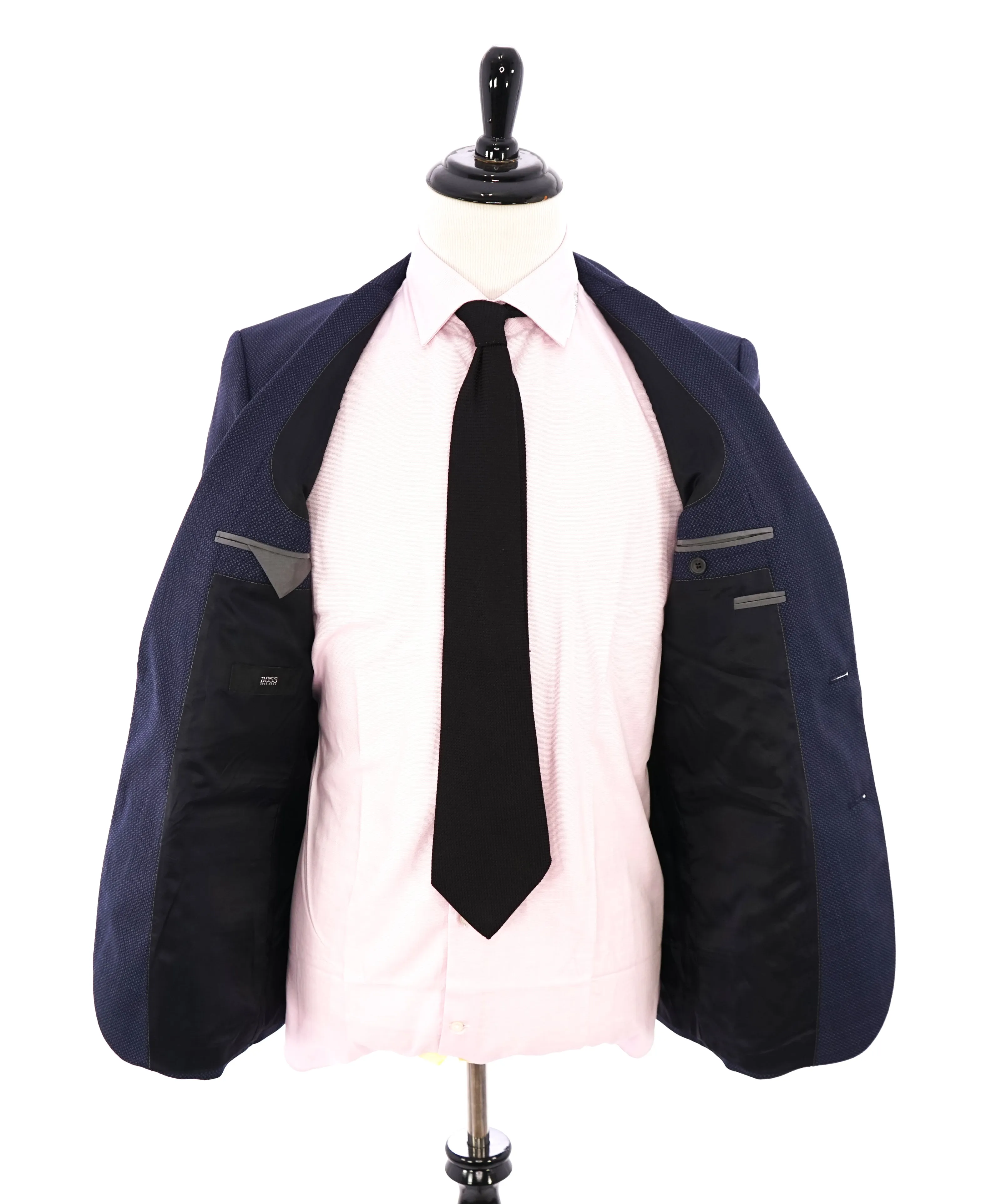 HUGO BOSS - “Hutch3” Geometric Weave Bold Blue Blazer - 38R