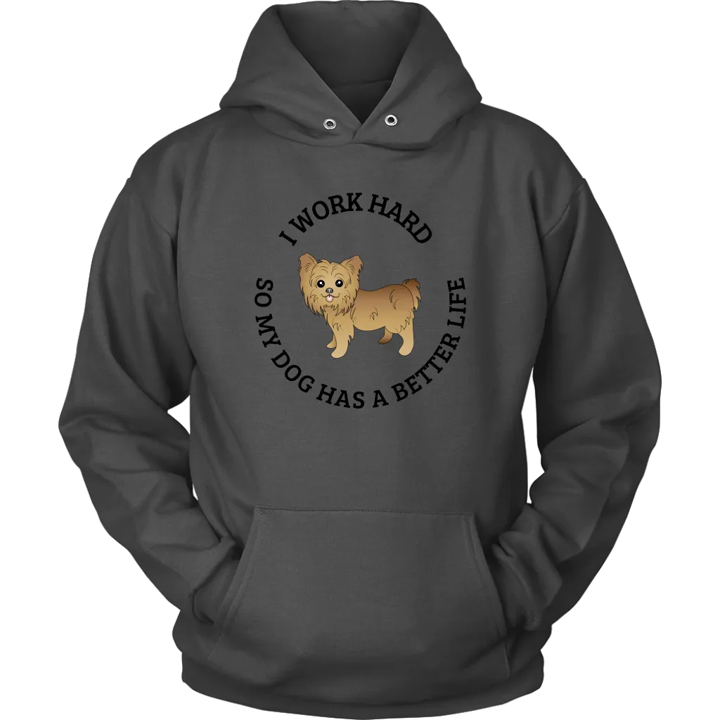 I Work Hard Sweatshirt - Yorkie