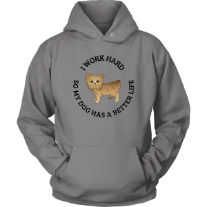 I Work Hard Sweatshirt - Yorkie