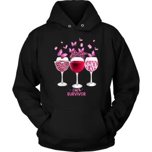 I'm a Survivor | Cancer Awareness | Breast Cancer Month | Celebration | Hooded Sweatshirt