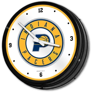 Indiana Pacers: Retro Lighted Wall Clock