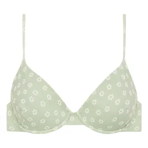 Jade Floral Dainty Bikini Top