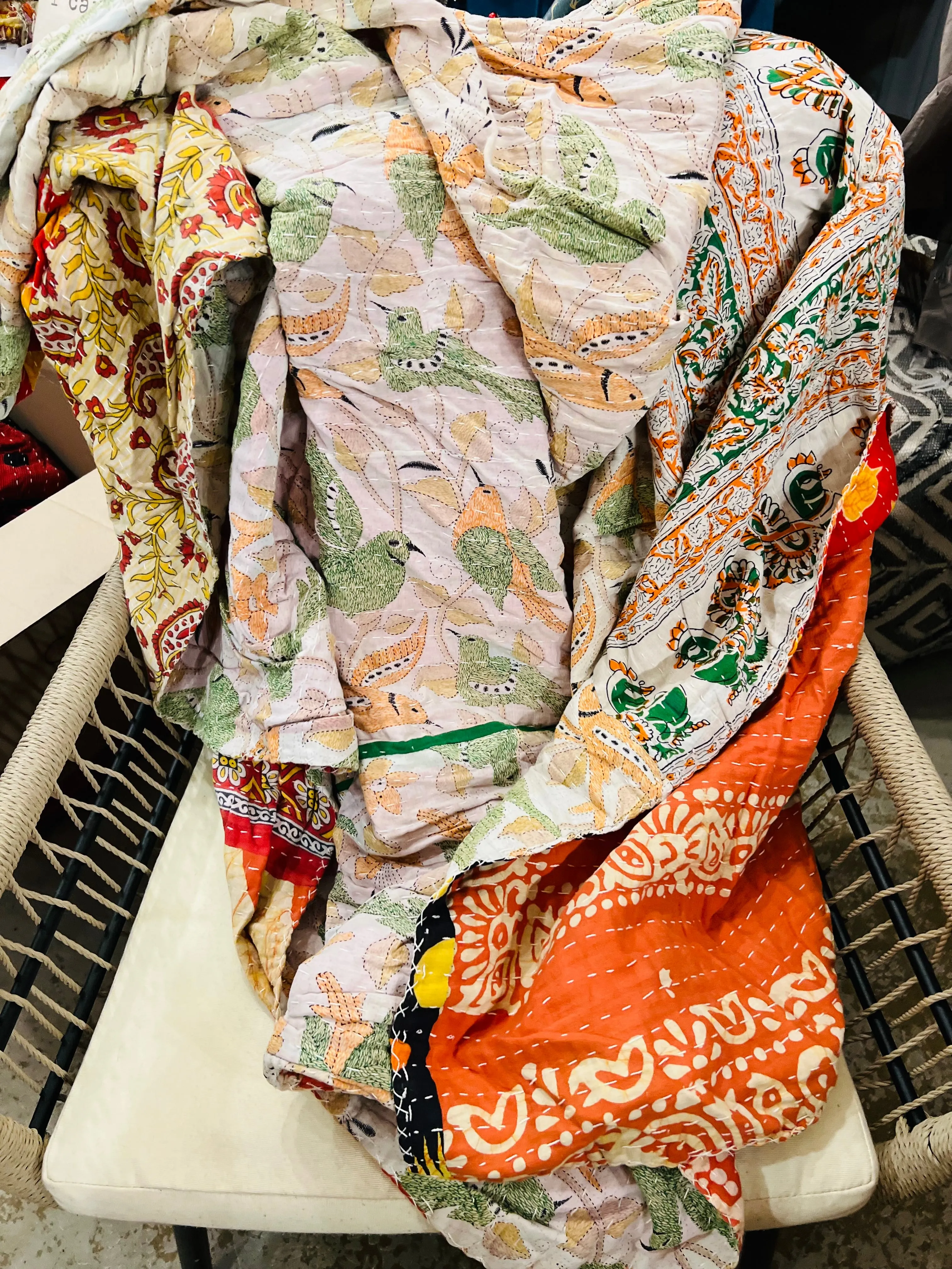 Kantha Throw Blankets- NEW Patterns