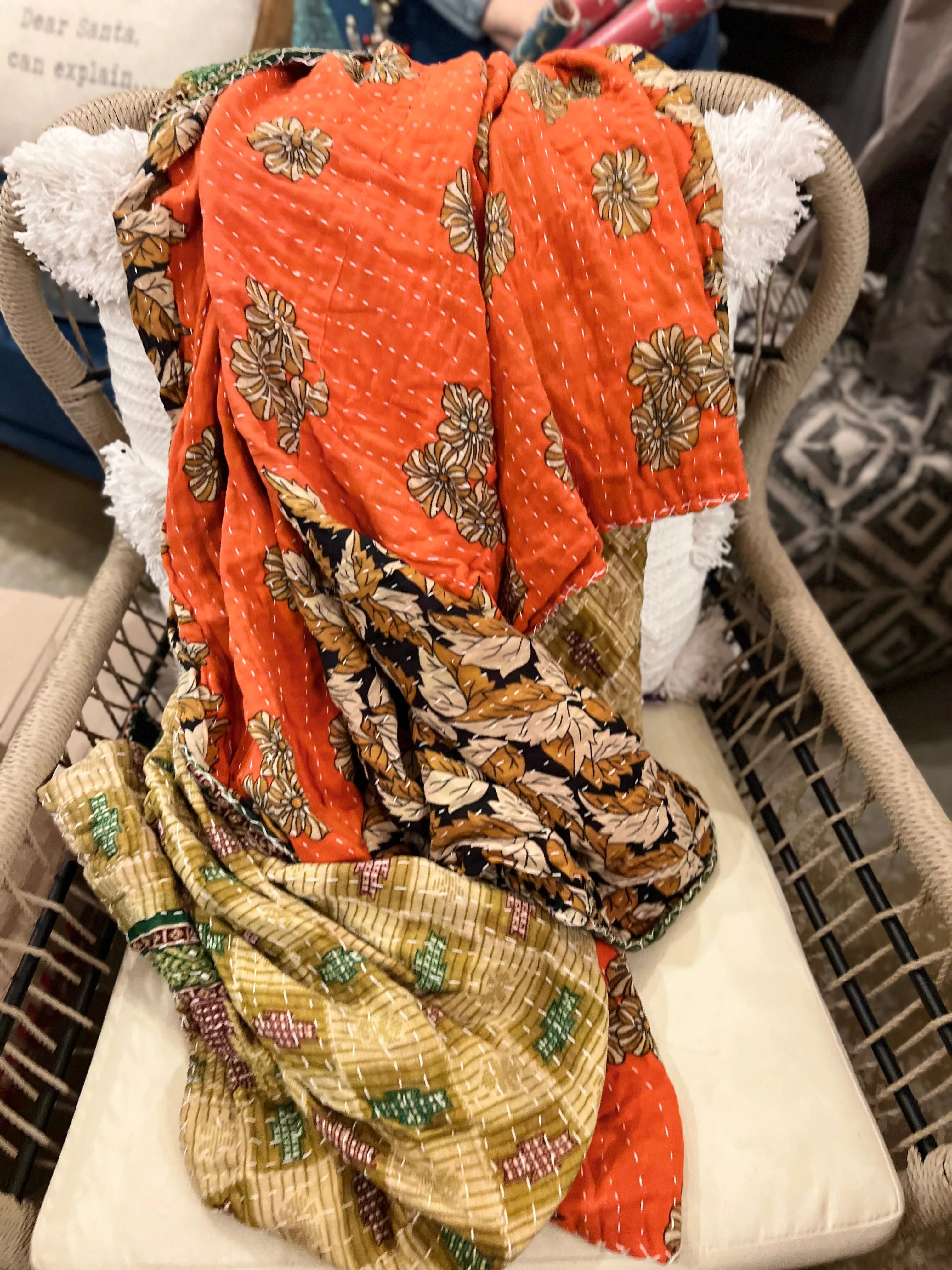 Kantha Throw Blankets- NEW Patterns