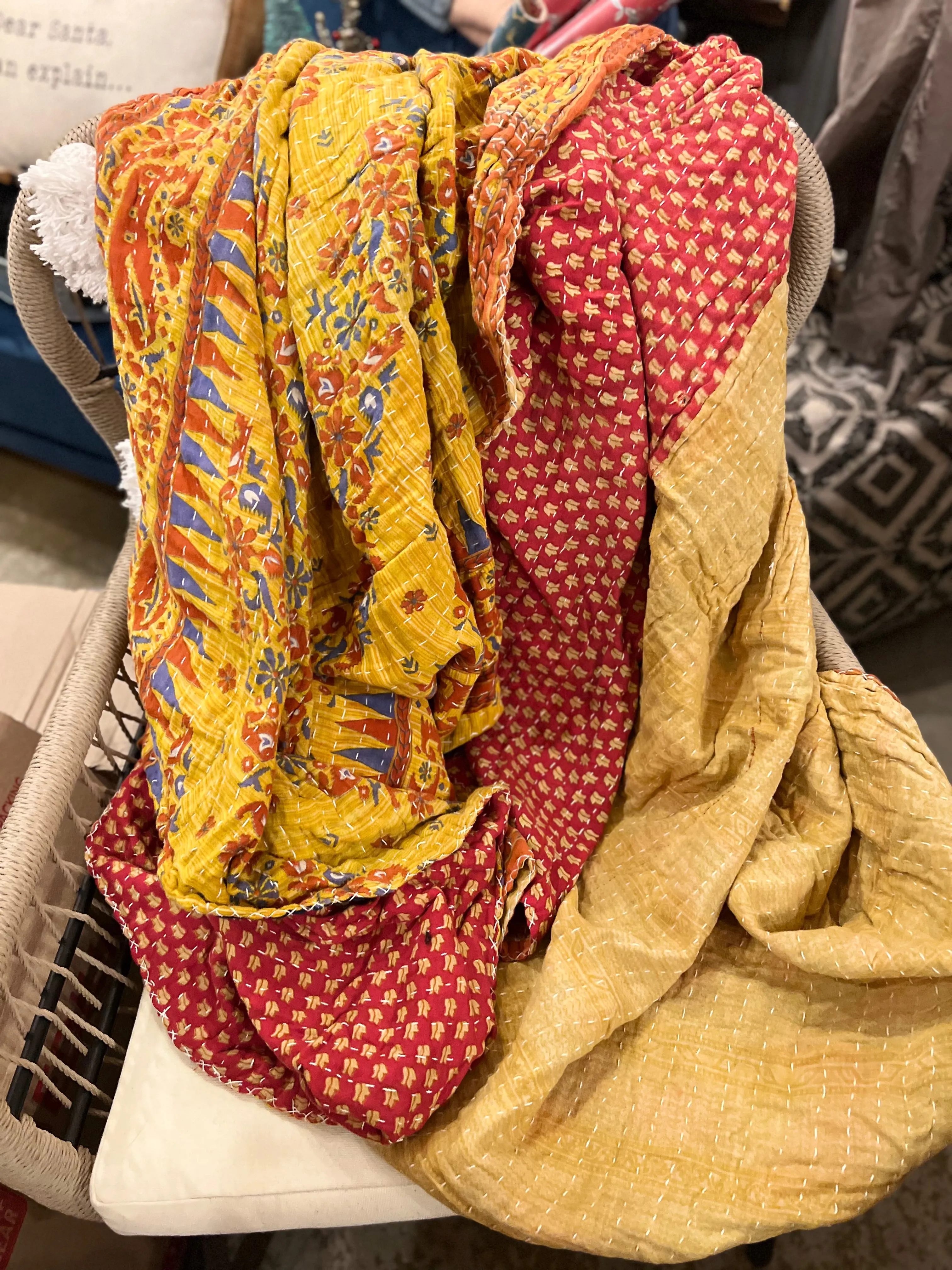 Kantha Throw Blankets- NEW Patterns