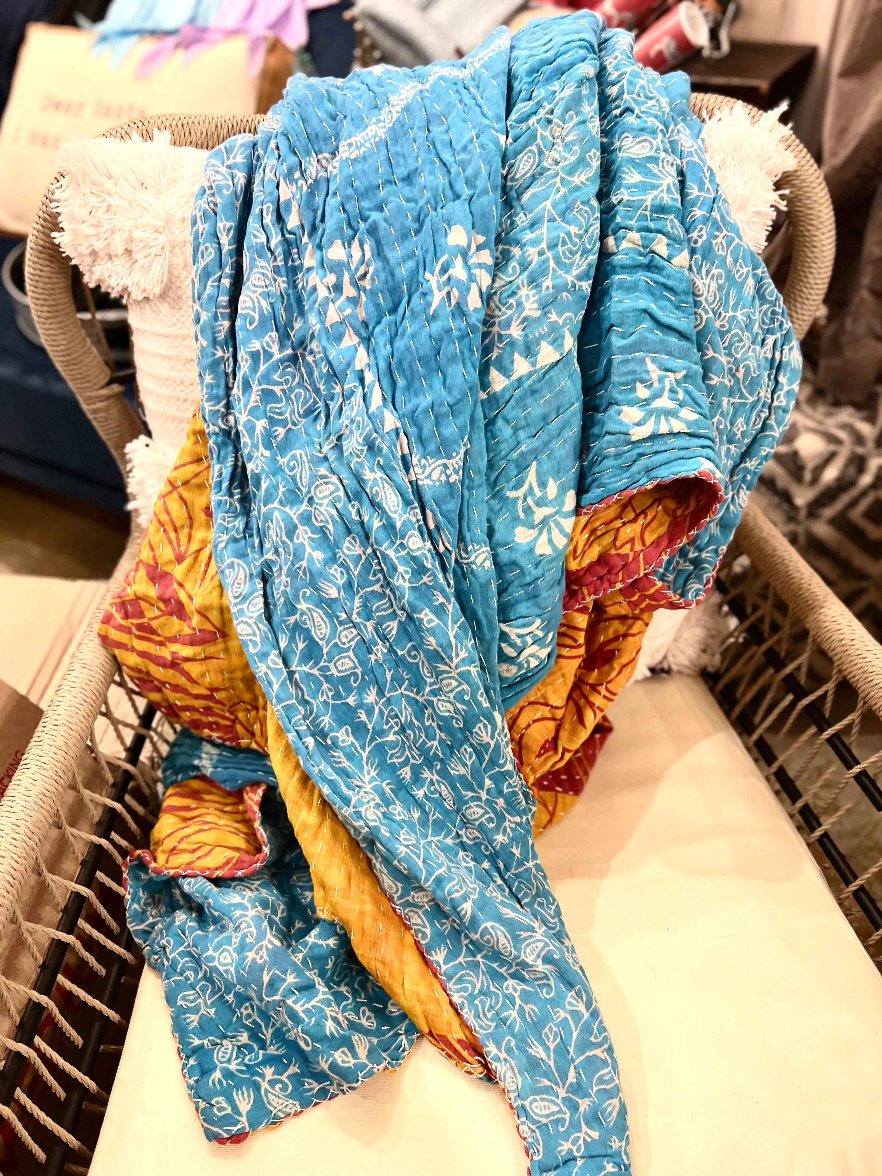 Kantha Throw Blankets- NEW Patterns