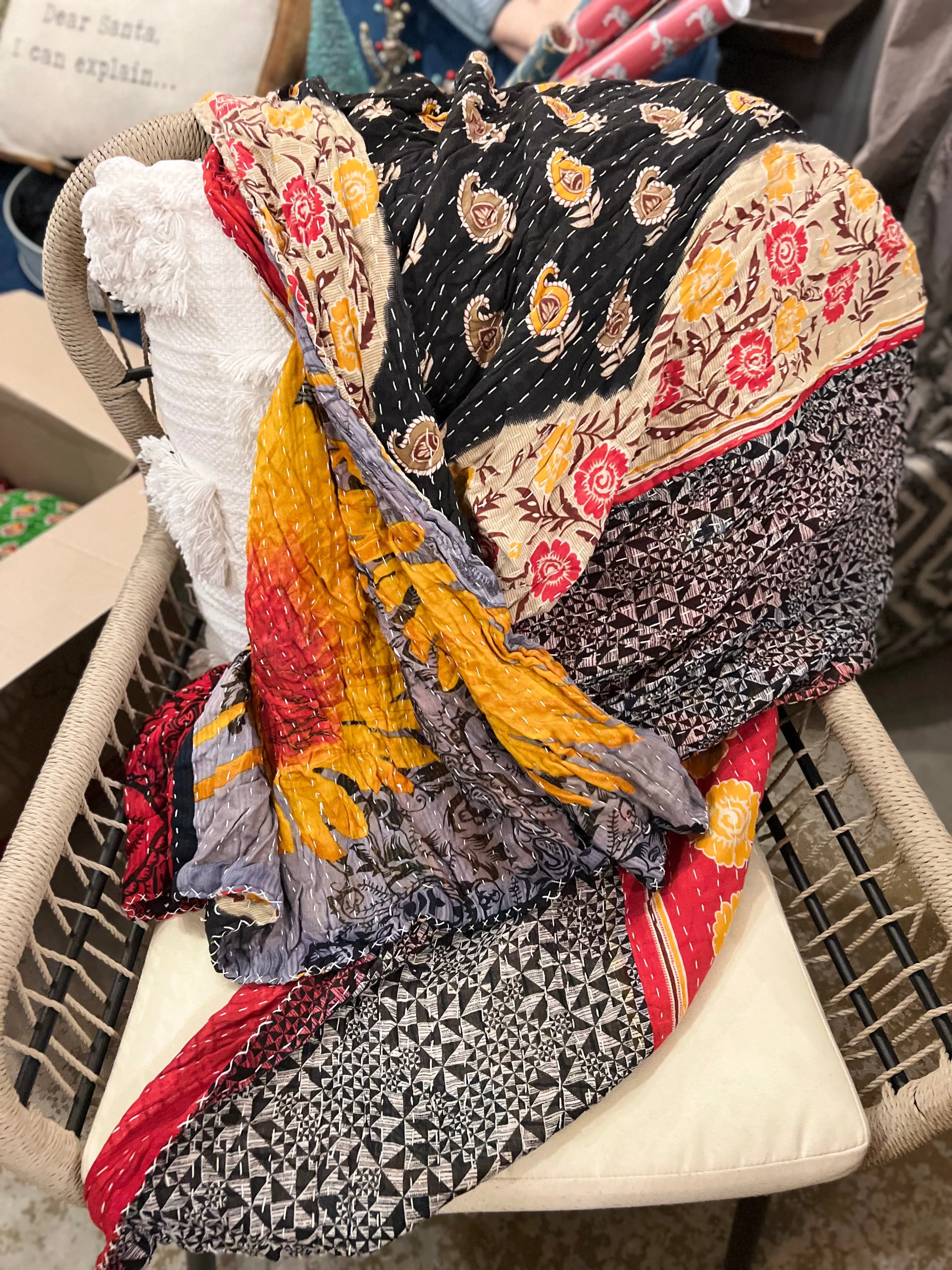 Kantha Throw Blankets- NEW Patterns