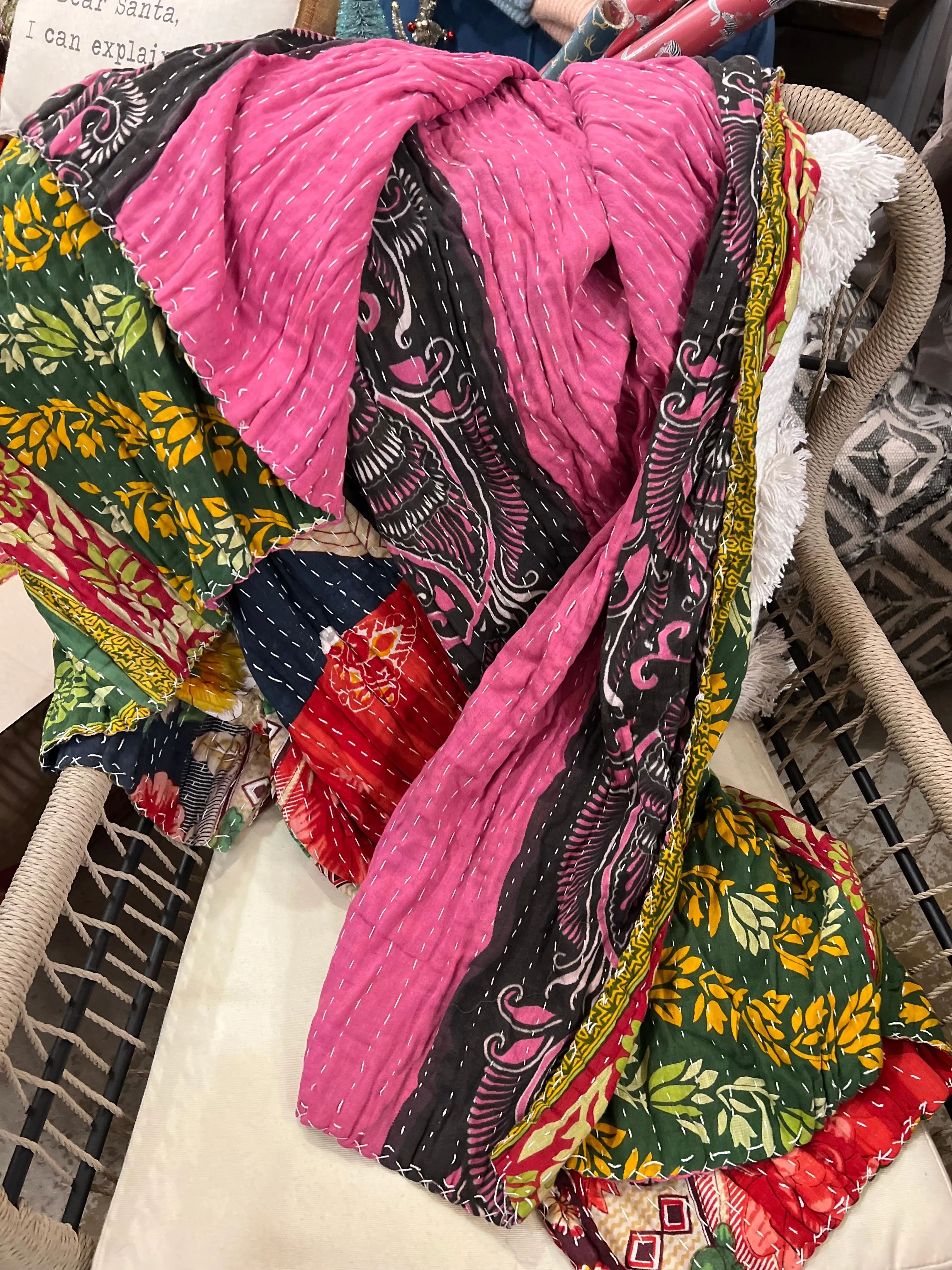Kantha Throw Blankets- NEW Patterns