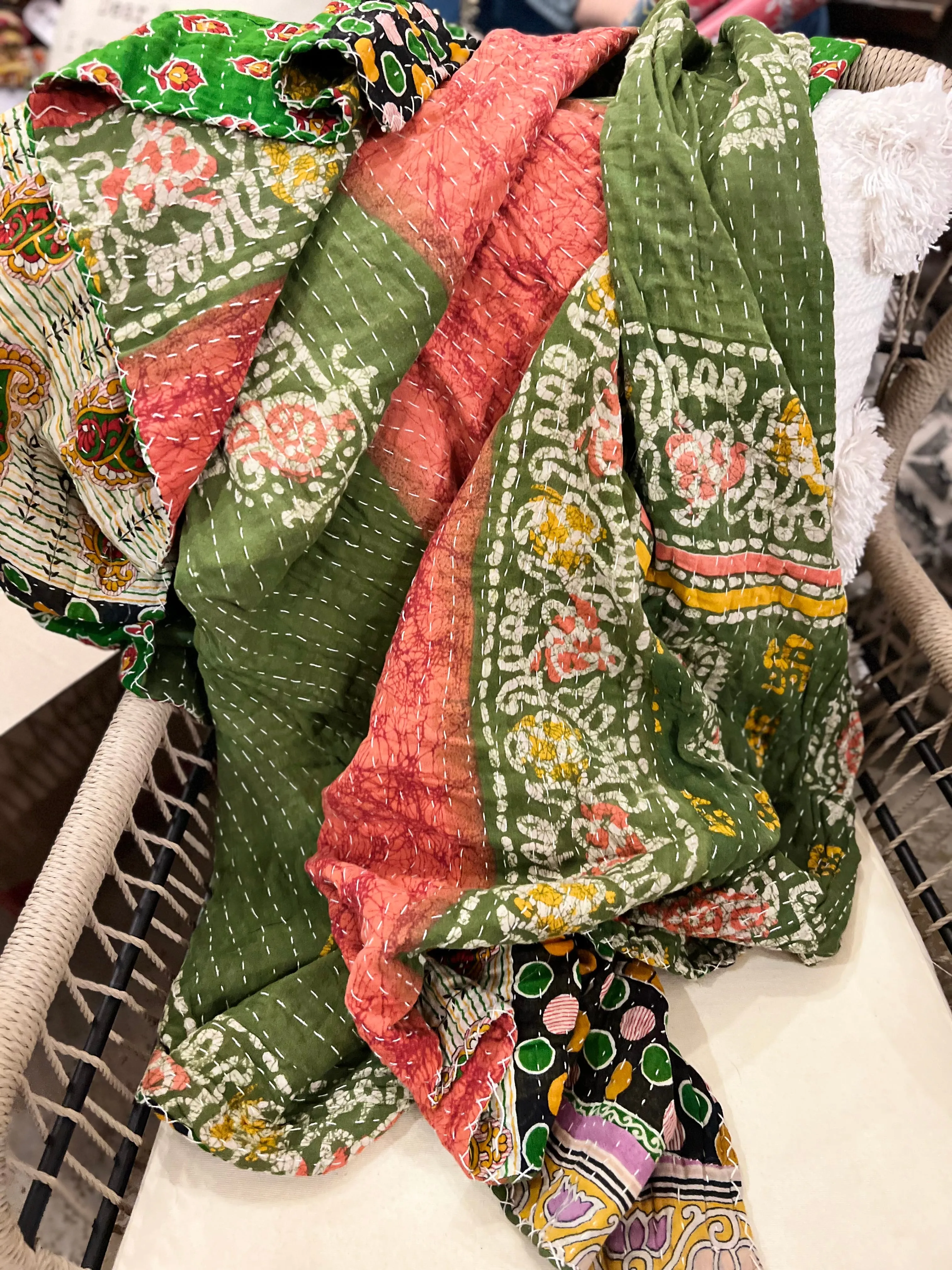 Kantha Throw Blankets- NEW Patterns