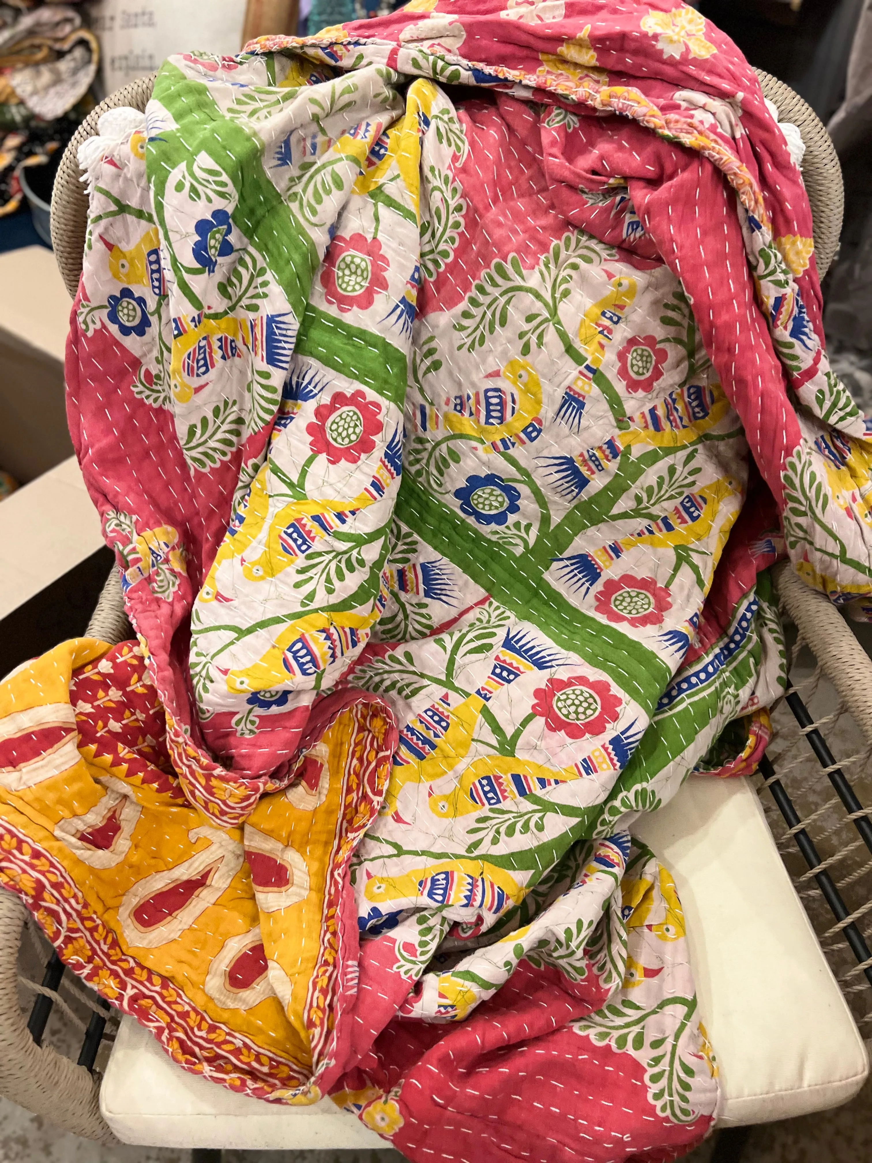 Kantha Throw Blankets- NEW Patterns