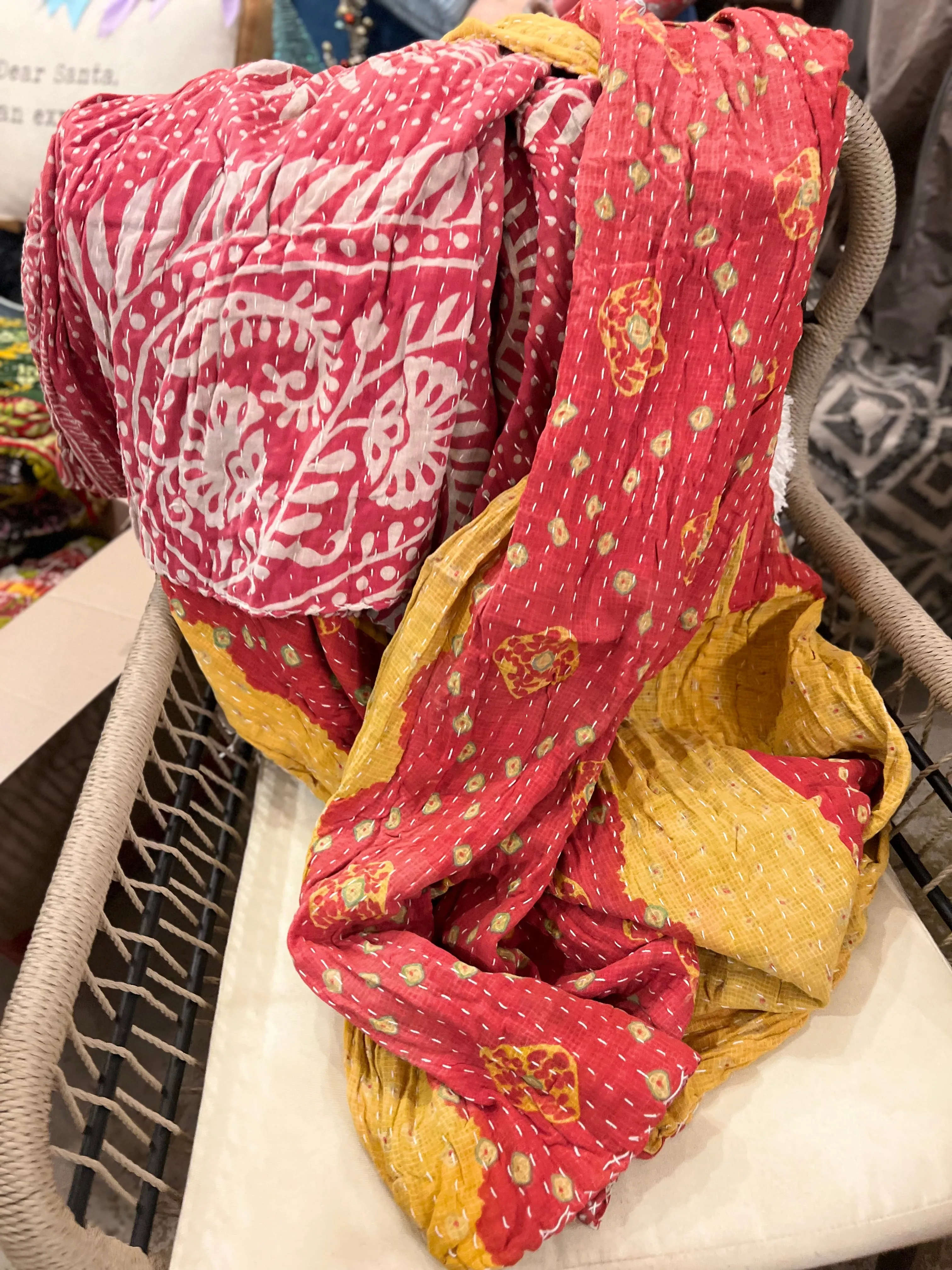 Kantha Throw Blankets- NEW Patterns