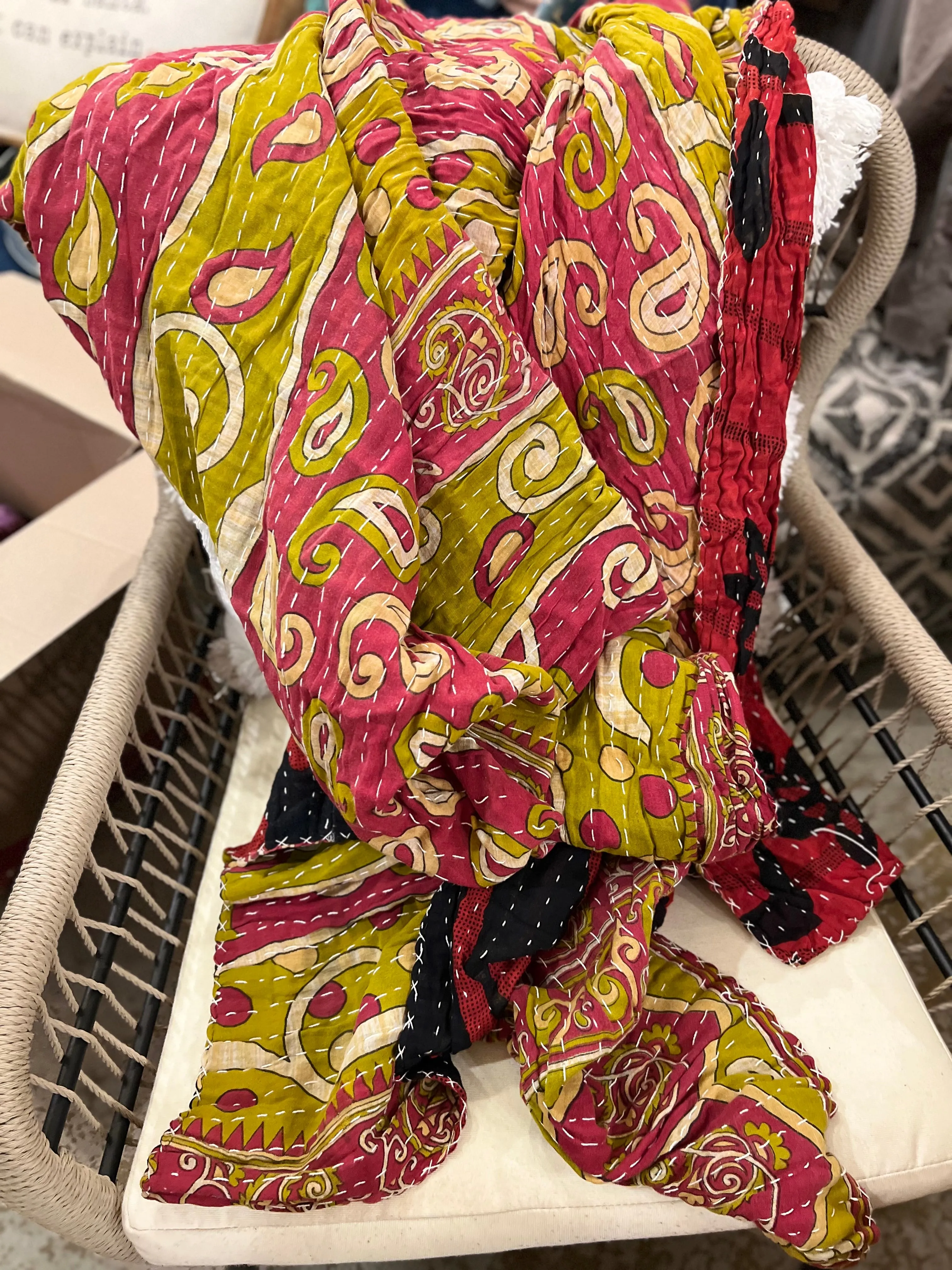 Kantha Throw Blankets- NEW Patterns