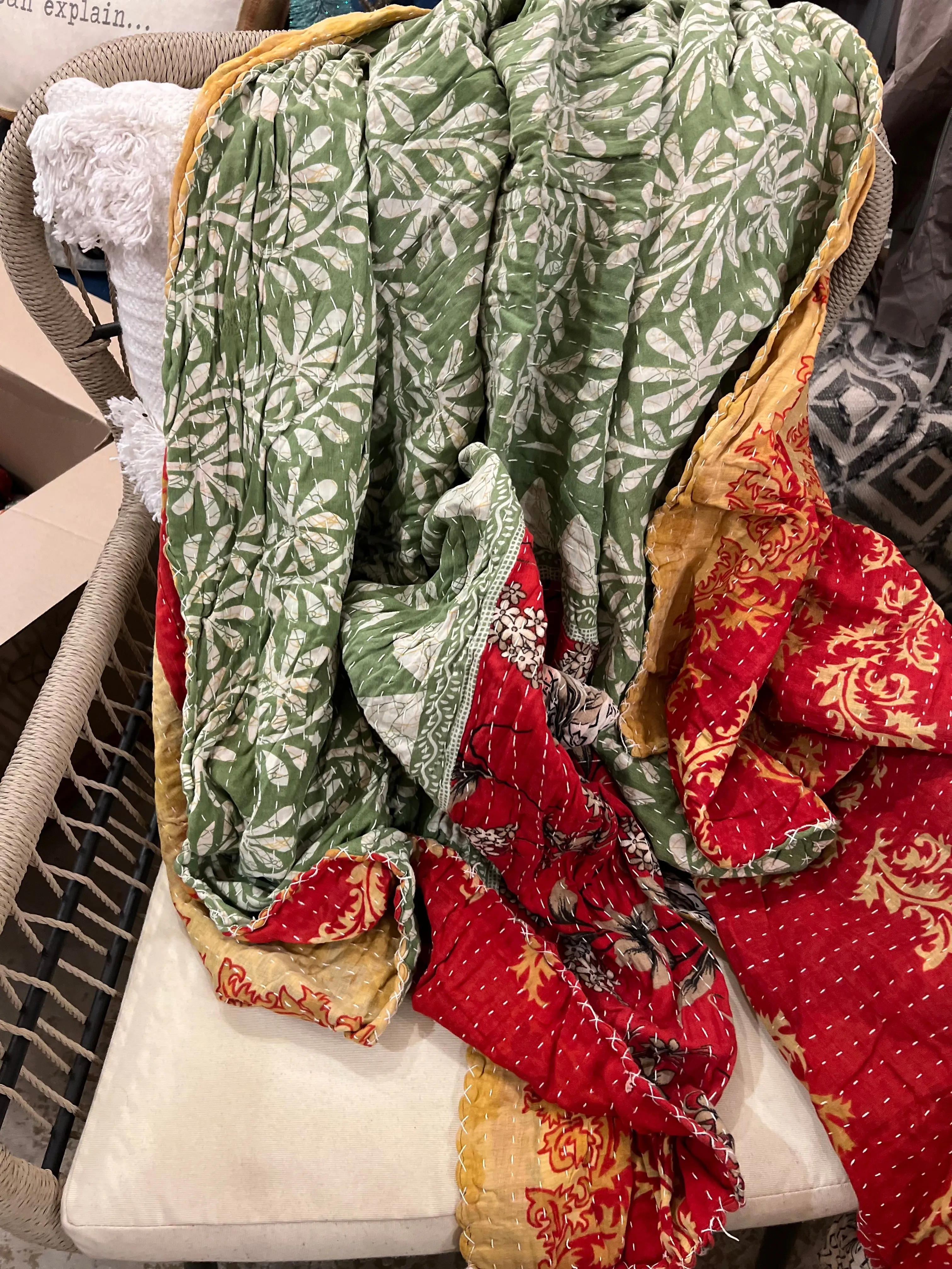 Kantha Throw Blankets- NEW Patterns