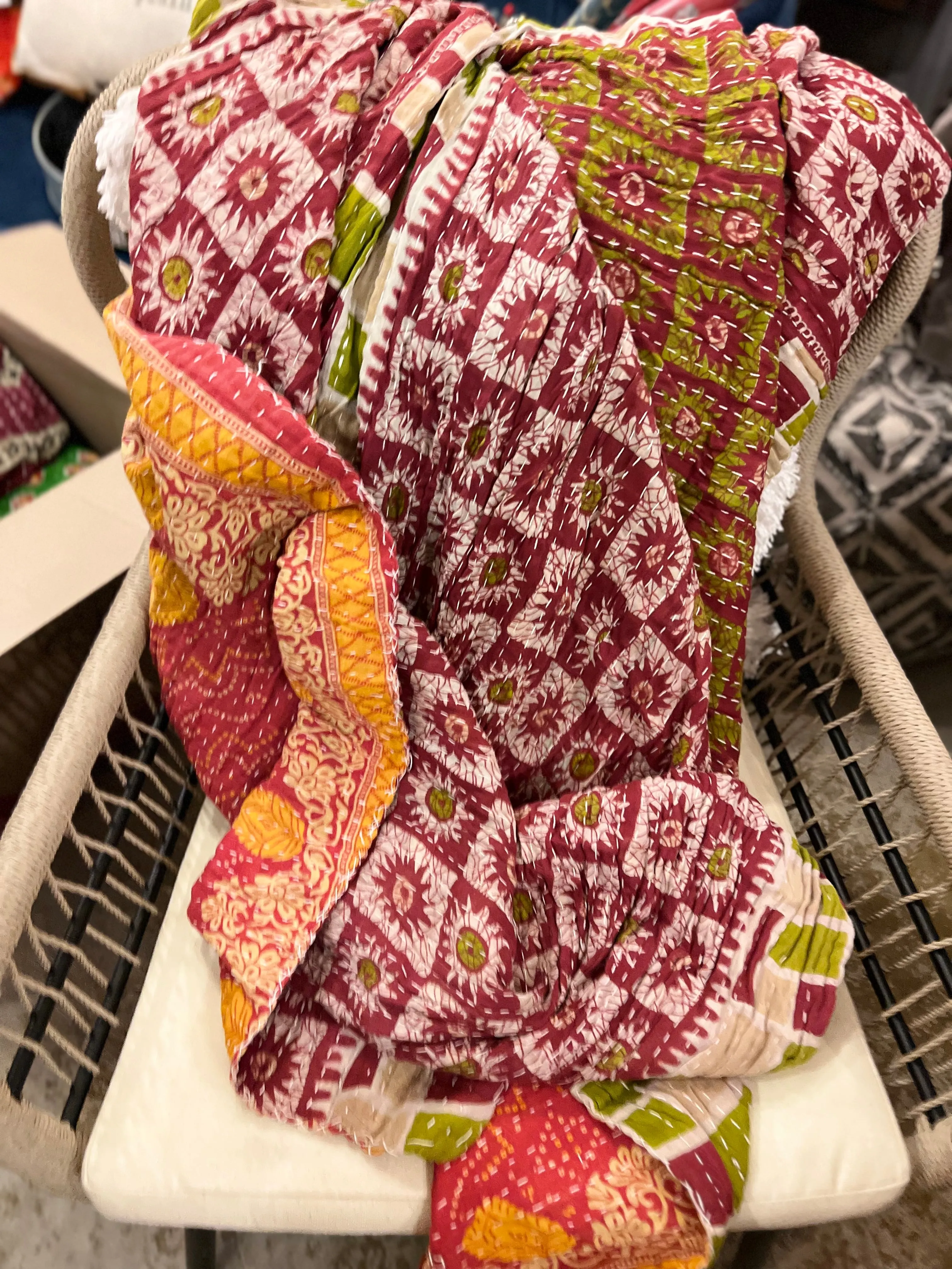 Kantha Throw Blankets- NEW Patterns