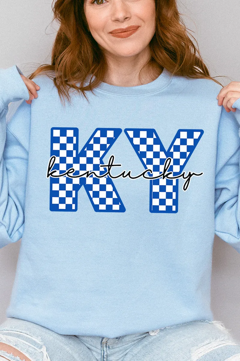 Kentucky Checkered Unisex NuBlend Crew Sweatshirt