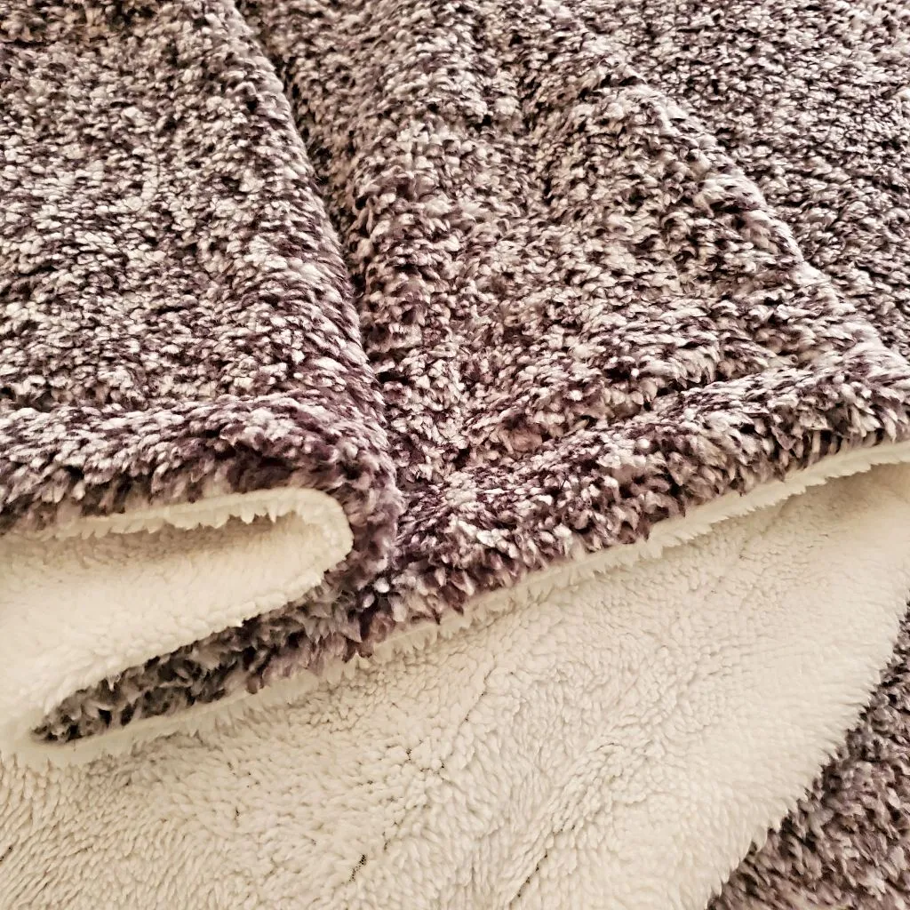 Kristiansand Plush Sherpa Blanket by Nordic Fleece